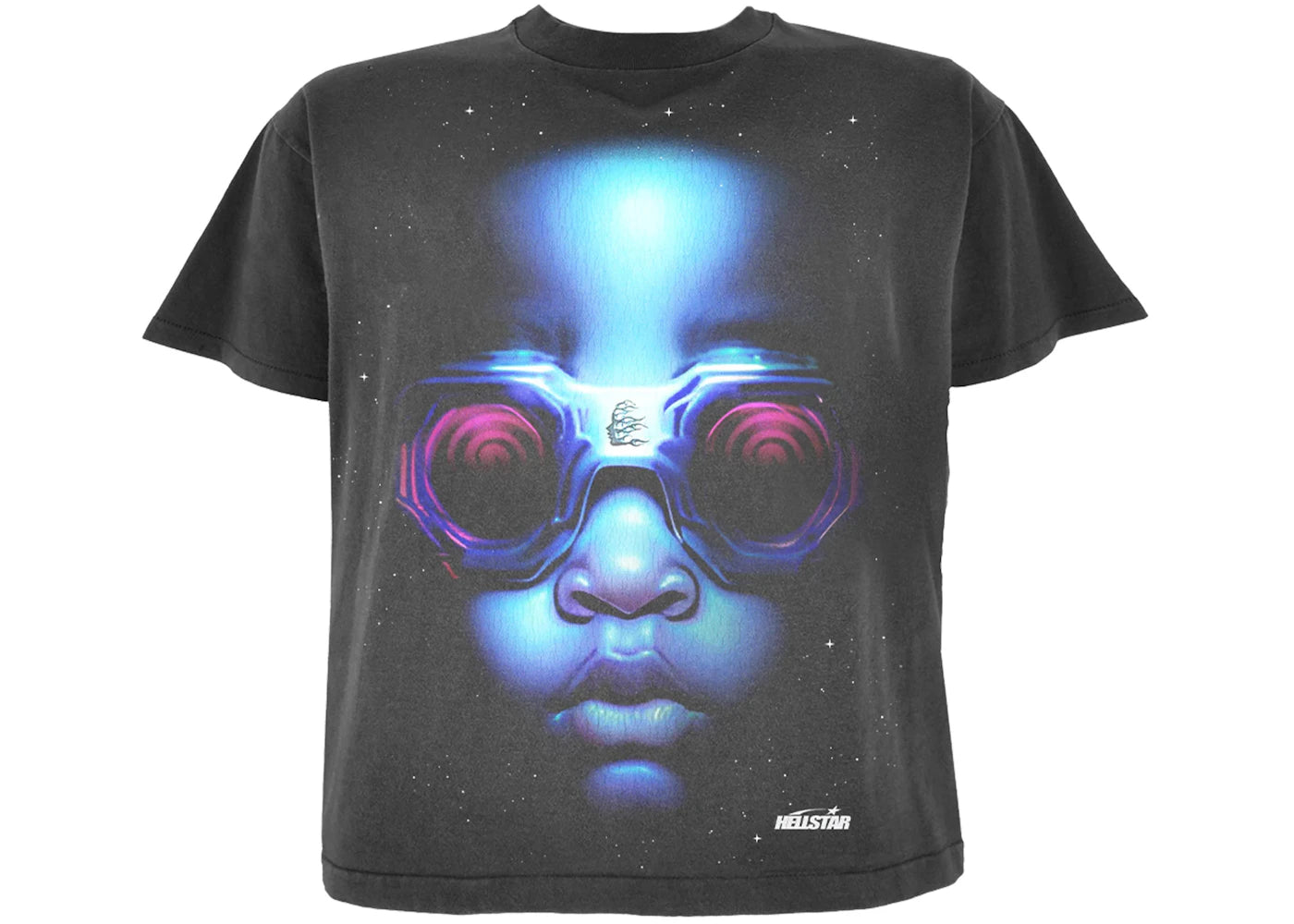 hellstar goggles t-shirt black