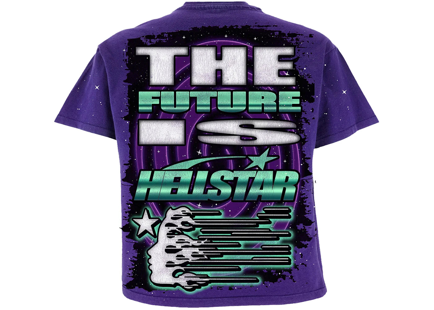 hellstar goggles t-shirt purple