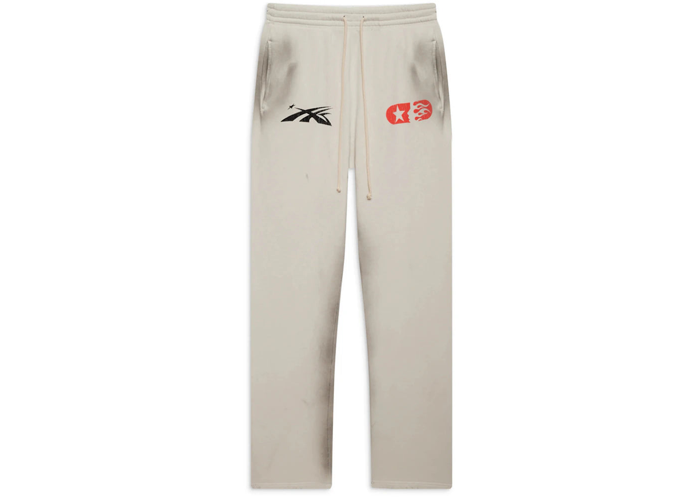 hellstar if you dont like us beat us sweatpants white