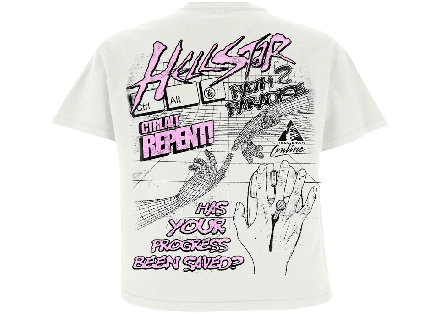 hellstar online t-shirt white