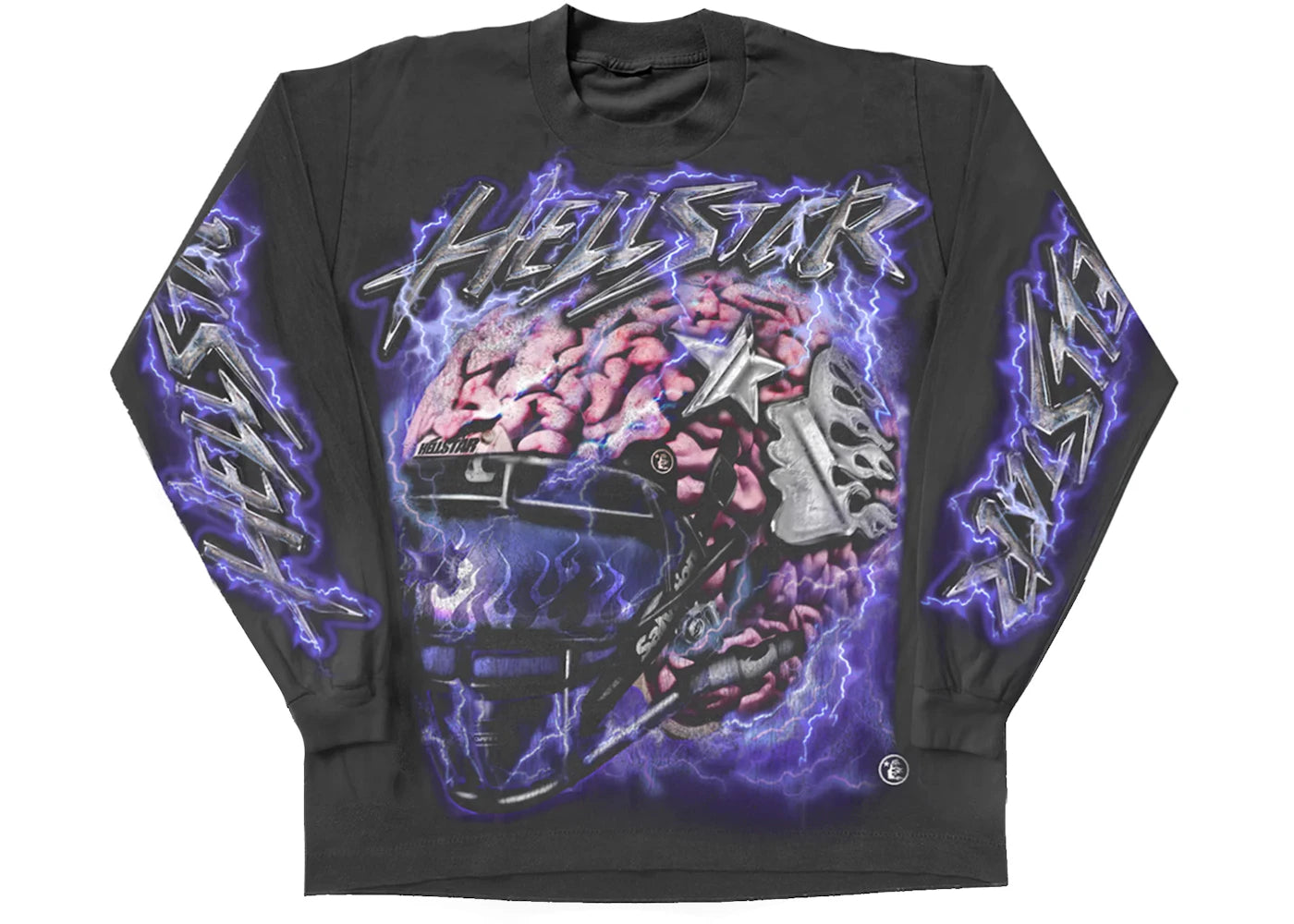 hellstar powered by the star l/s tee black