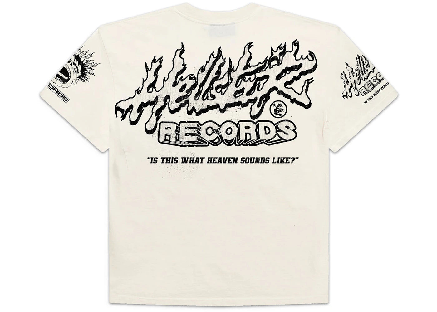 hellstar records t-shirt white