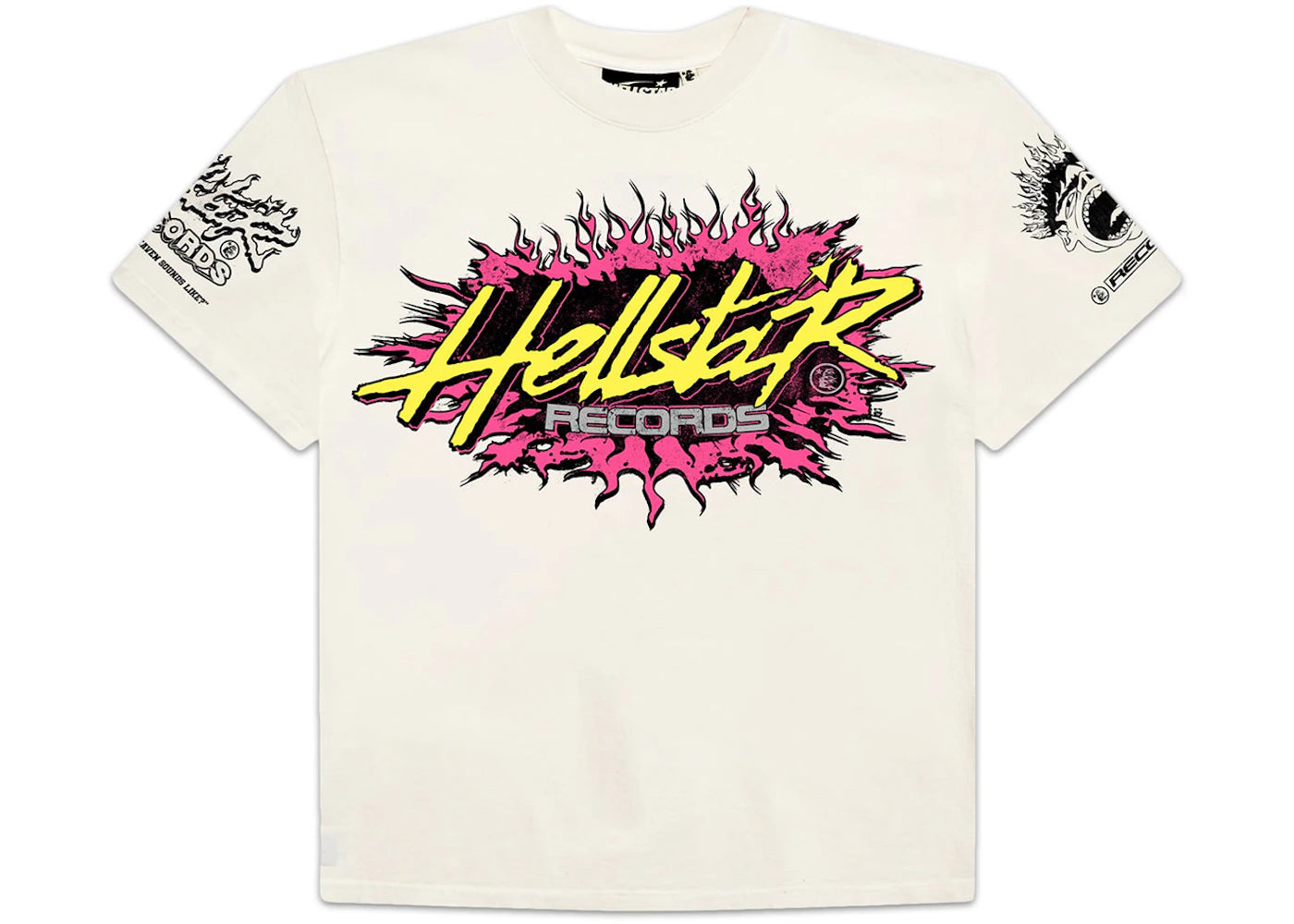 hellstar records t-shirt white