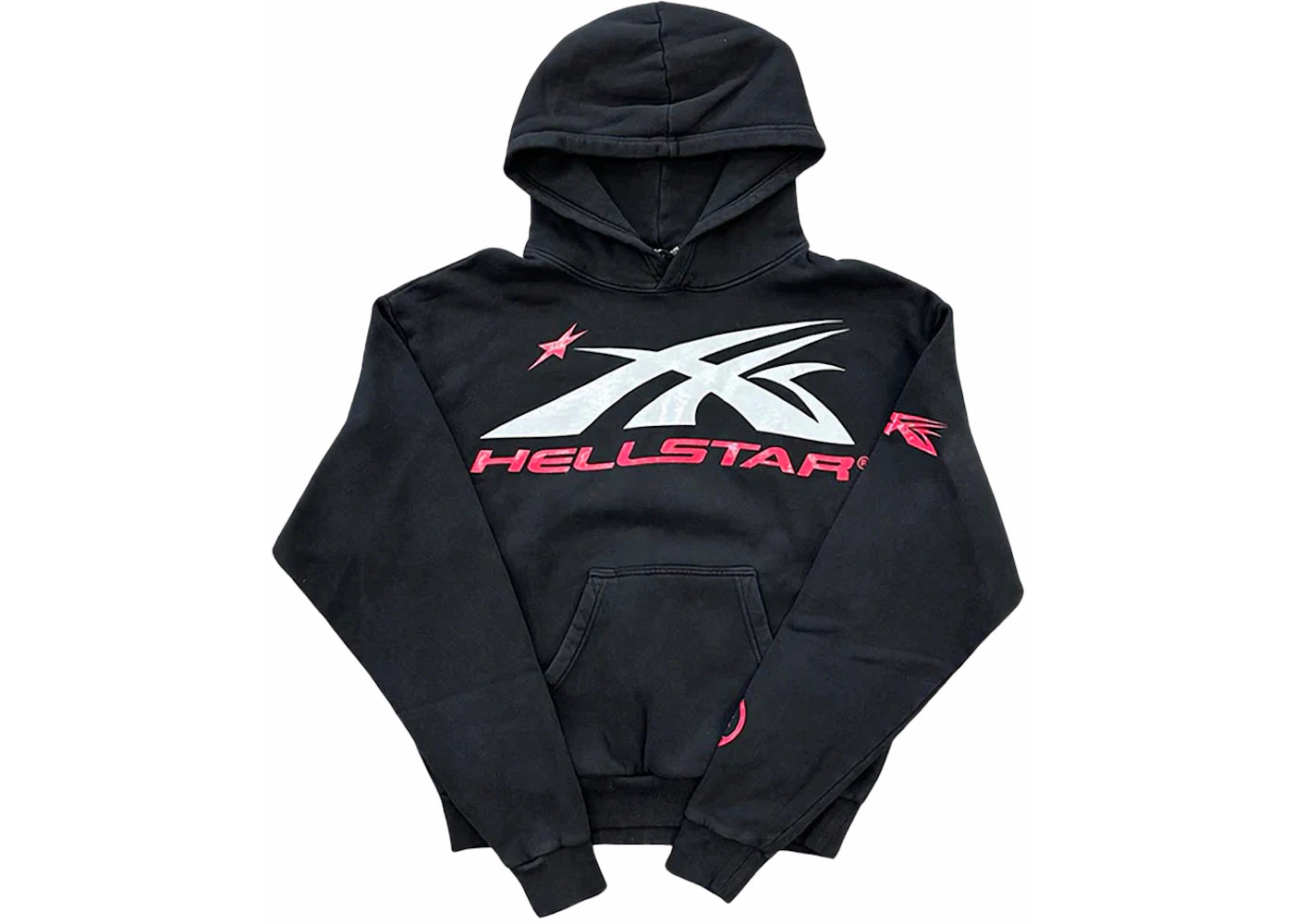hellstar sport logo hoodie black