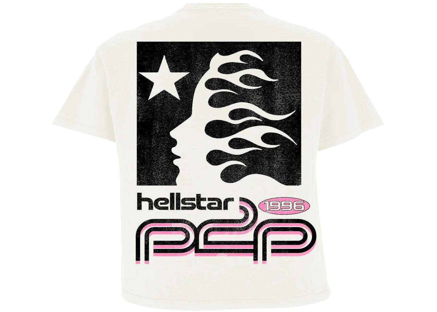 hellstar sport logo t-shirt white