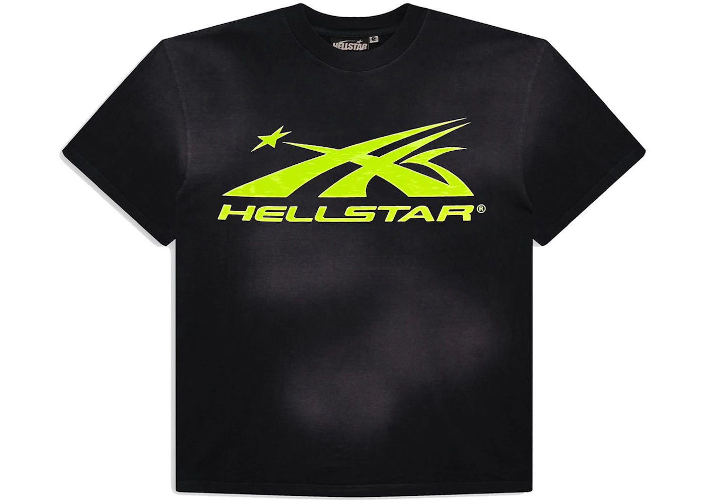 hellstar sports core logo gel t-shirt light green