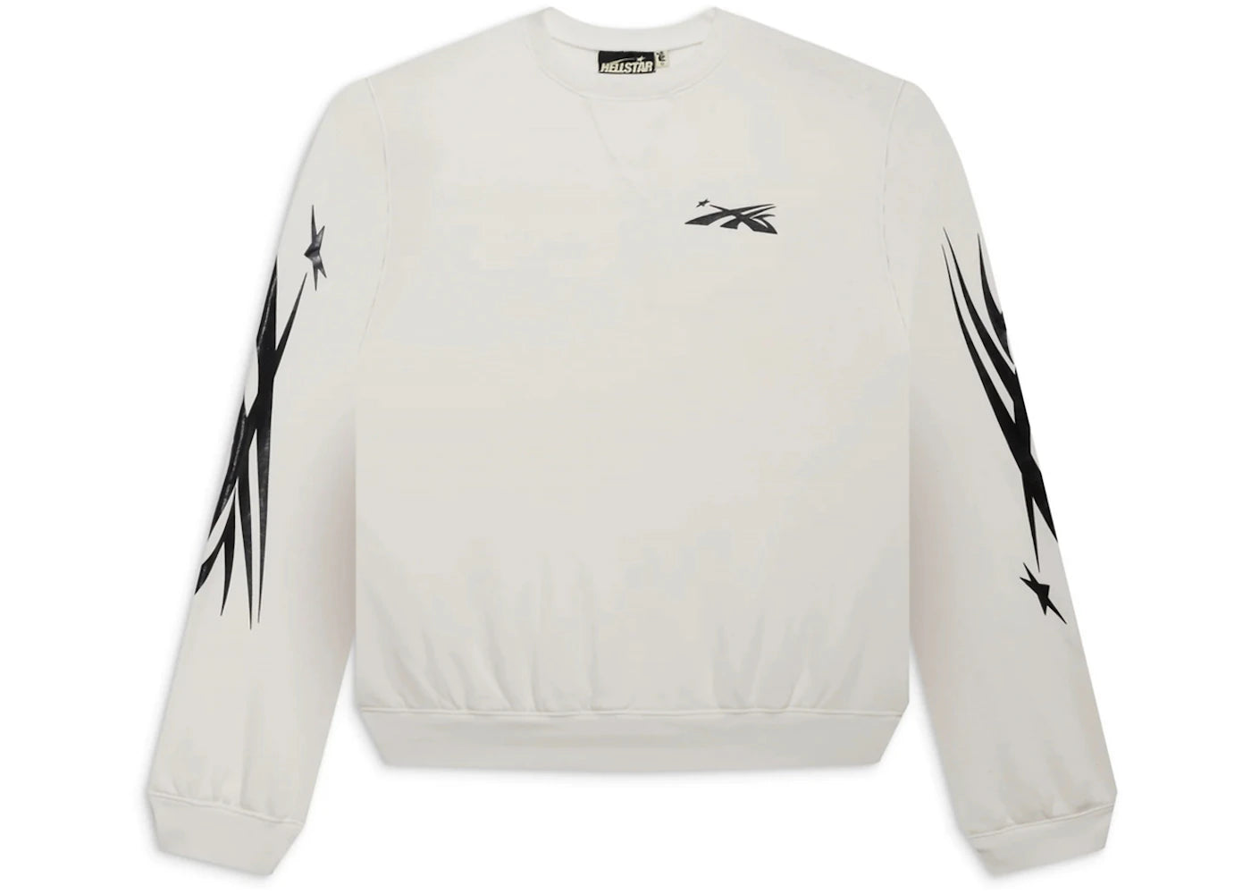 hellstar sports crewneck white