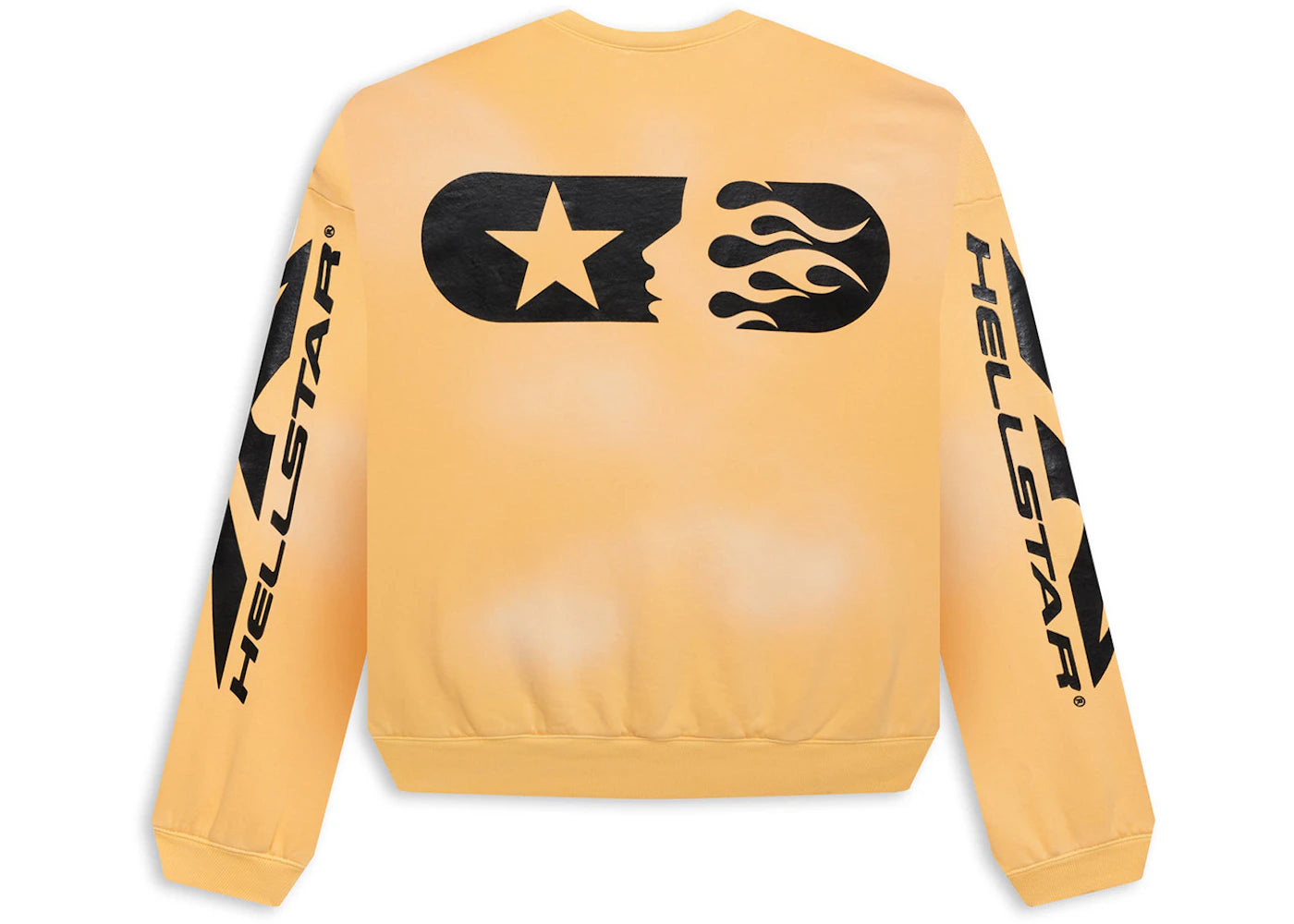 hellstar sports crewneck yellow