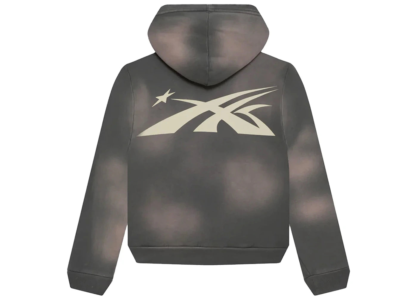 hellstar studios zip hoodie gray