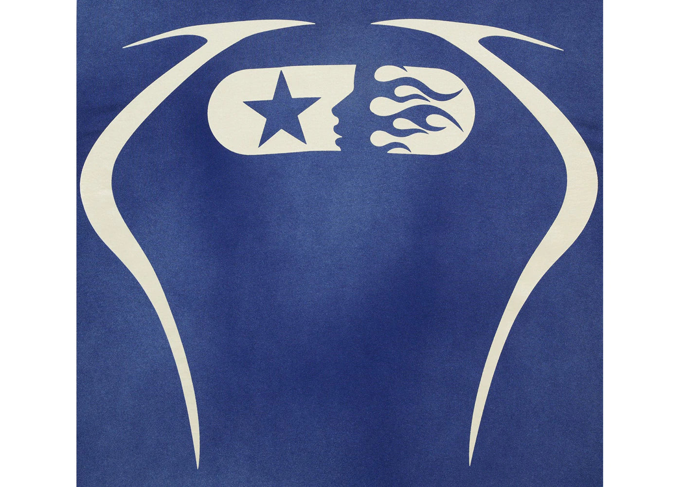 hellstar warm up t-shirt blue