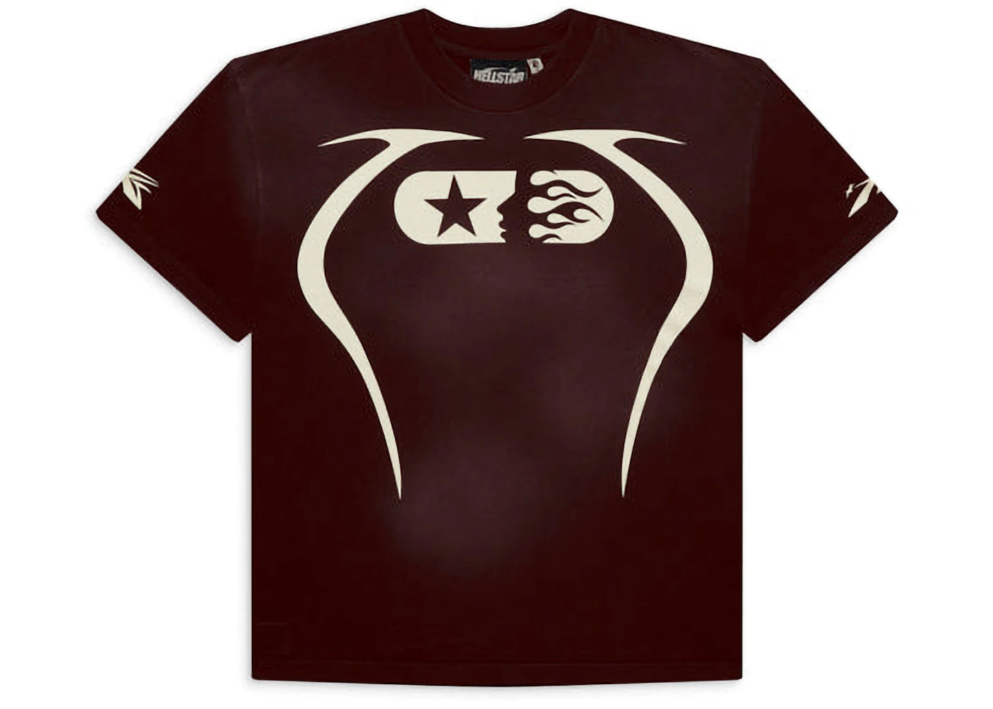 hellstar warm up t-shirt brown