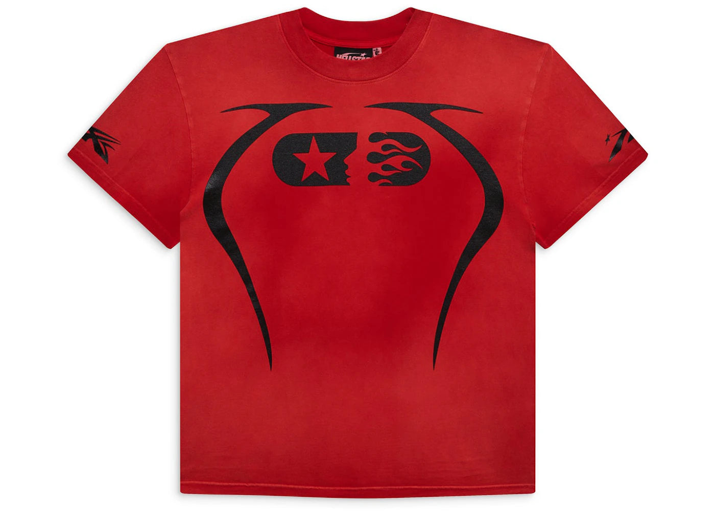 hellstar warm up t-shirt red