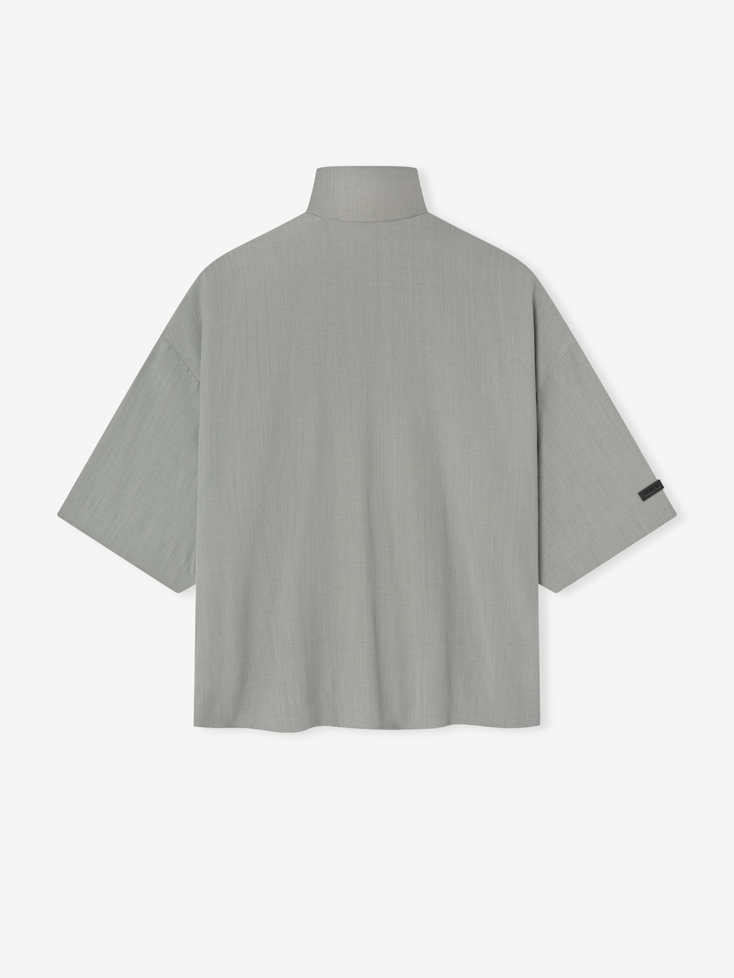 Essentials Cotton Wool Highneck Shirt Willow