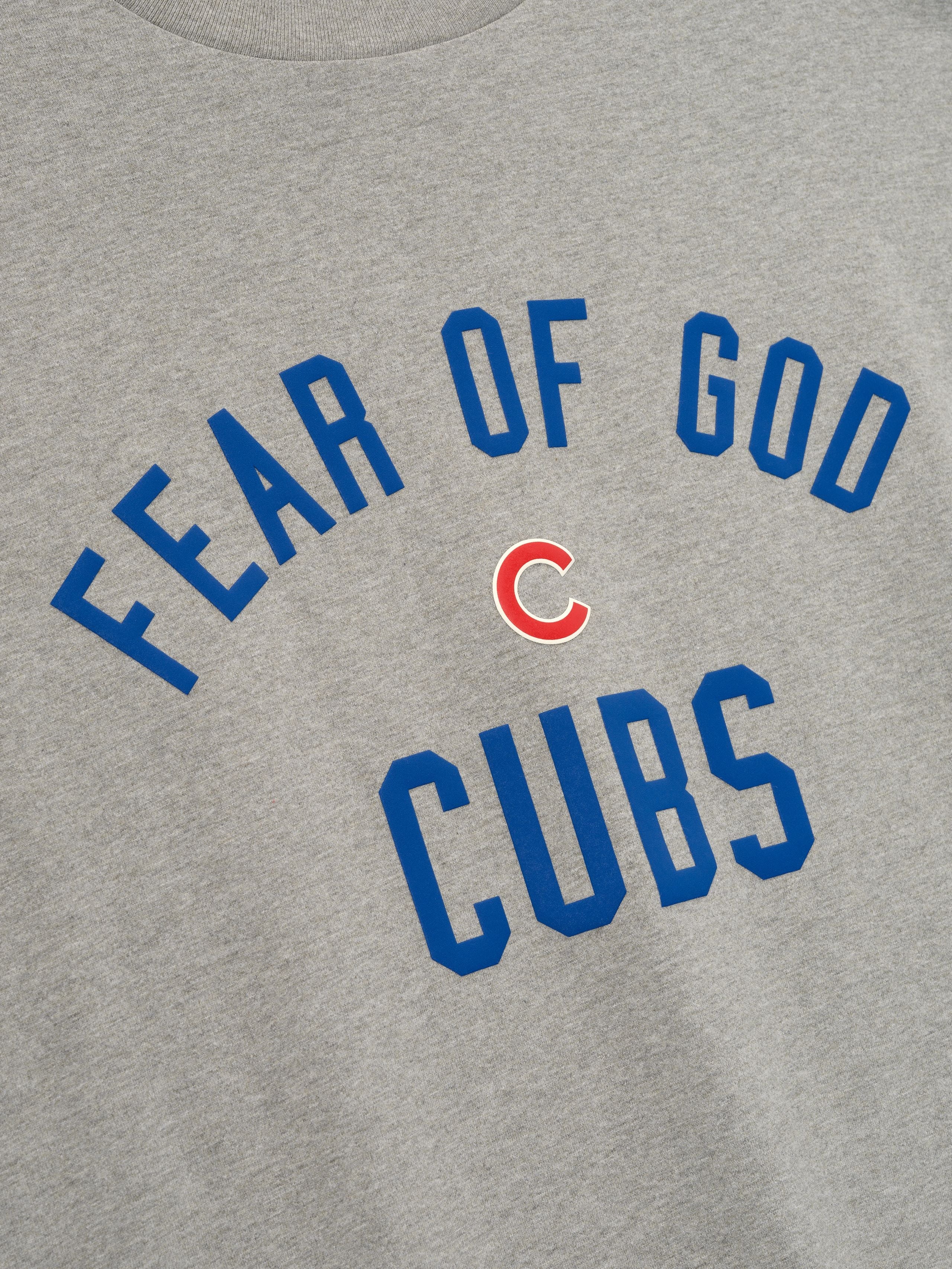 Essentials Cubs 90S Tee Concrete Heather