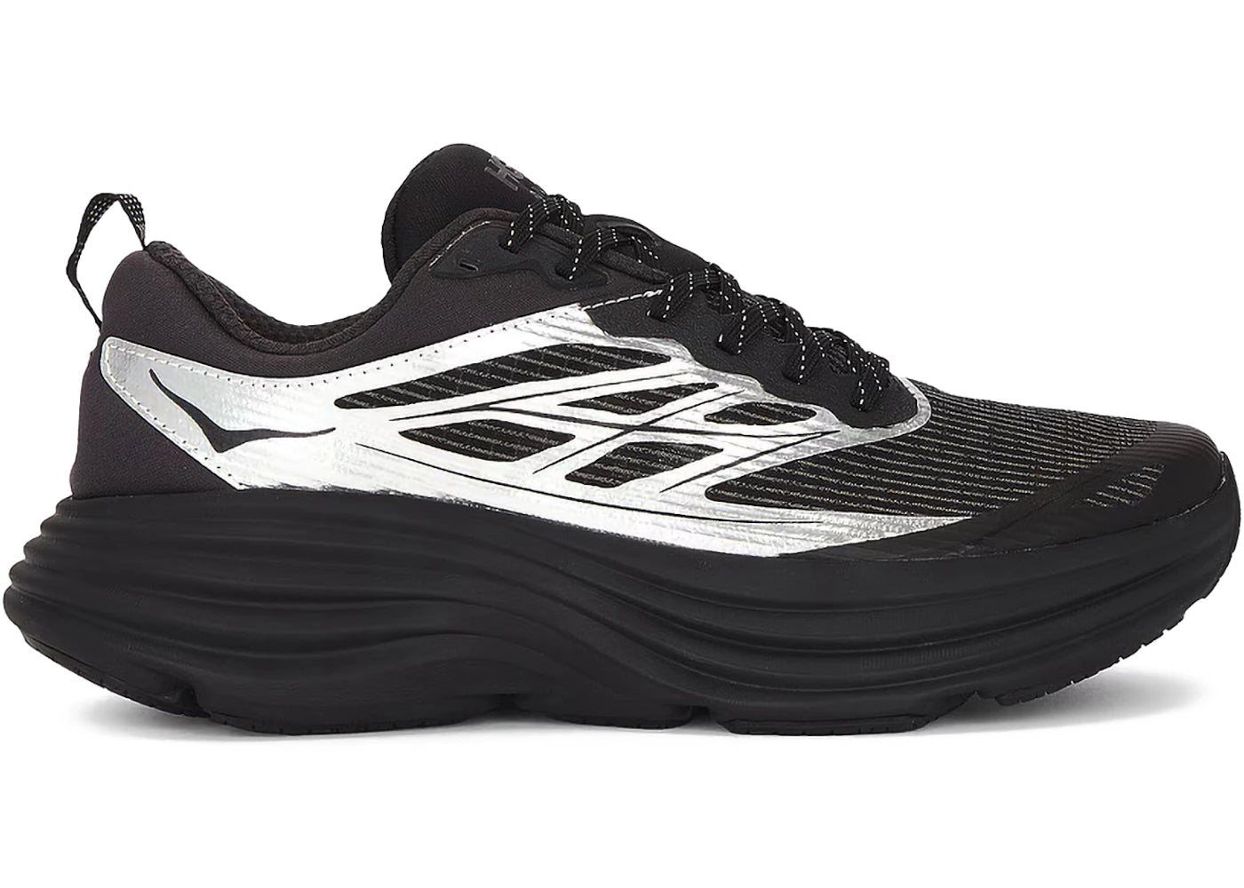 Hoka One One Bondi 8 Caged Stealth/Tech Silver/Black