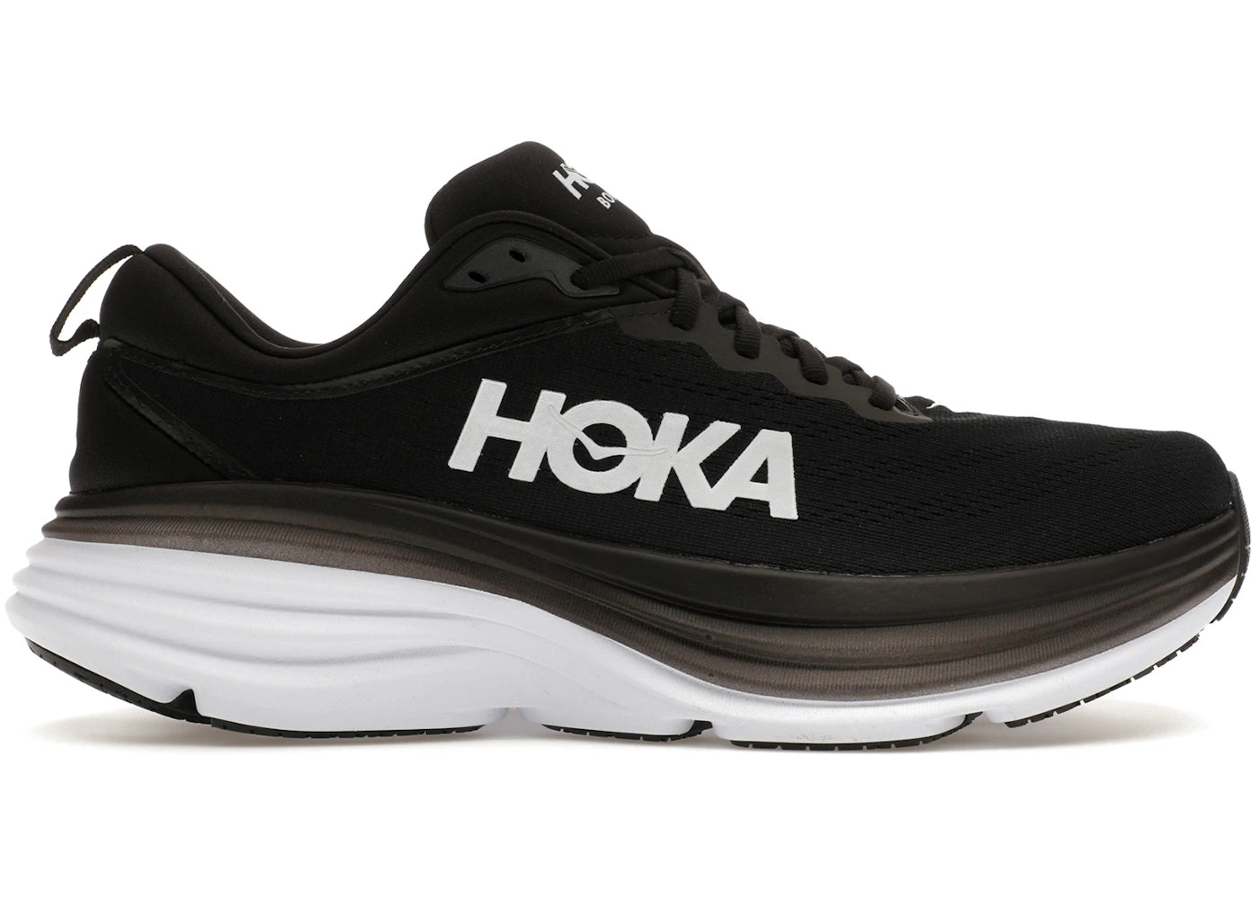 Hoka One One Bondi 8 Black White