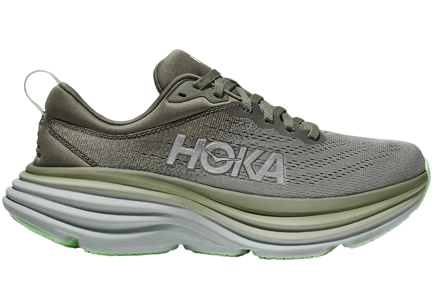 Hoka One One Bondi 8 Olive Haze Mercury