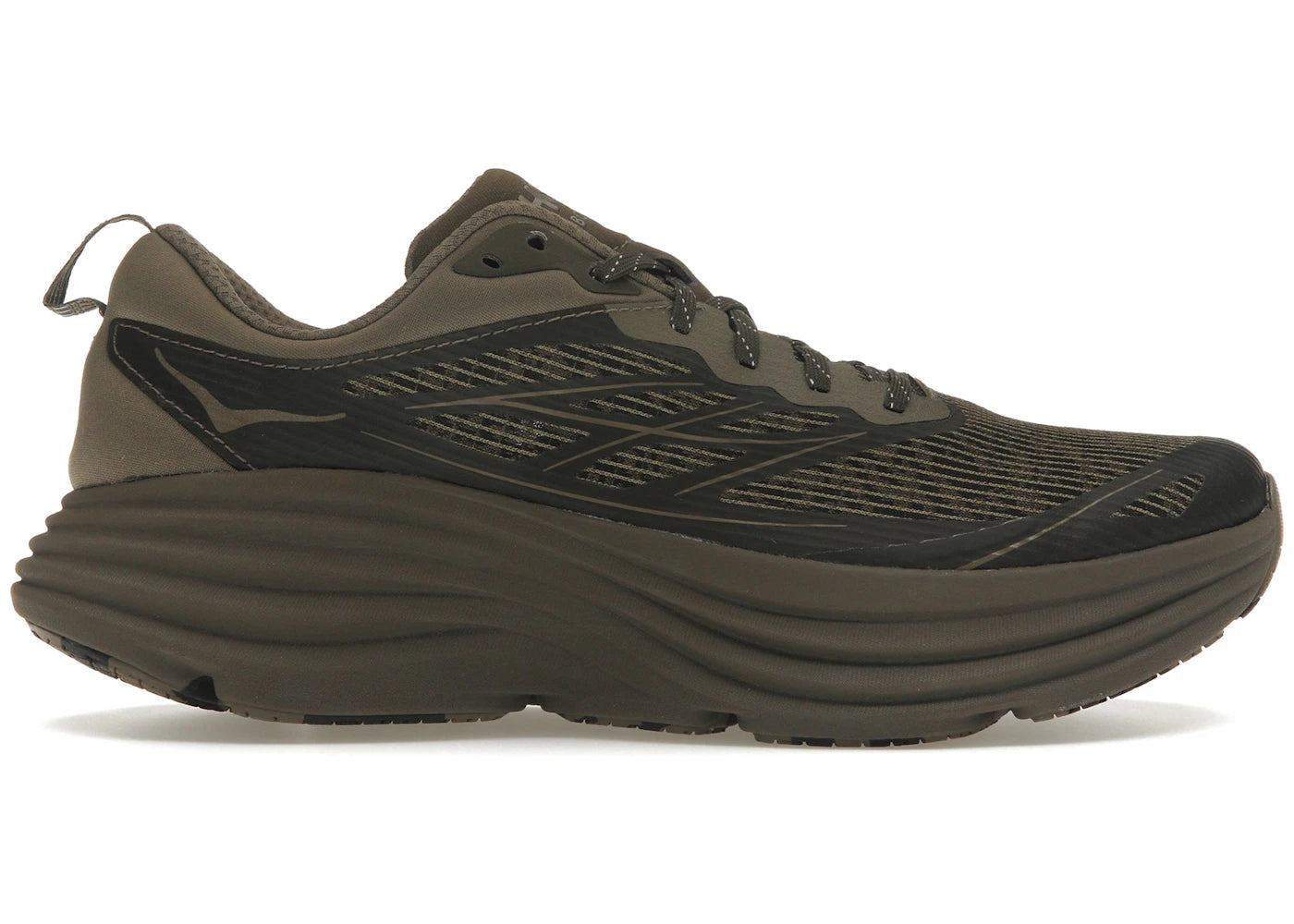 Hoka One One Bondi 8 Caged Stealth/Tech Umber
