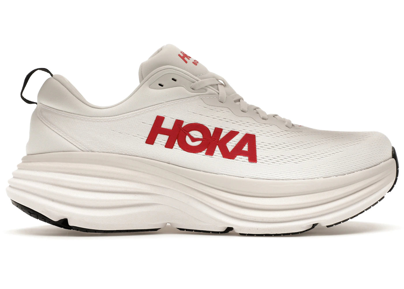 Hoka One One Bondi 8 White Vermillion