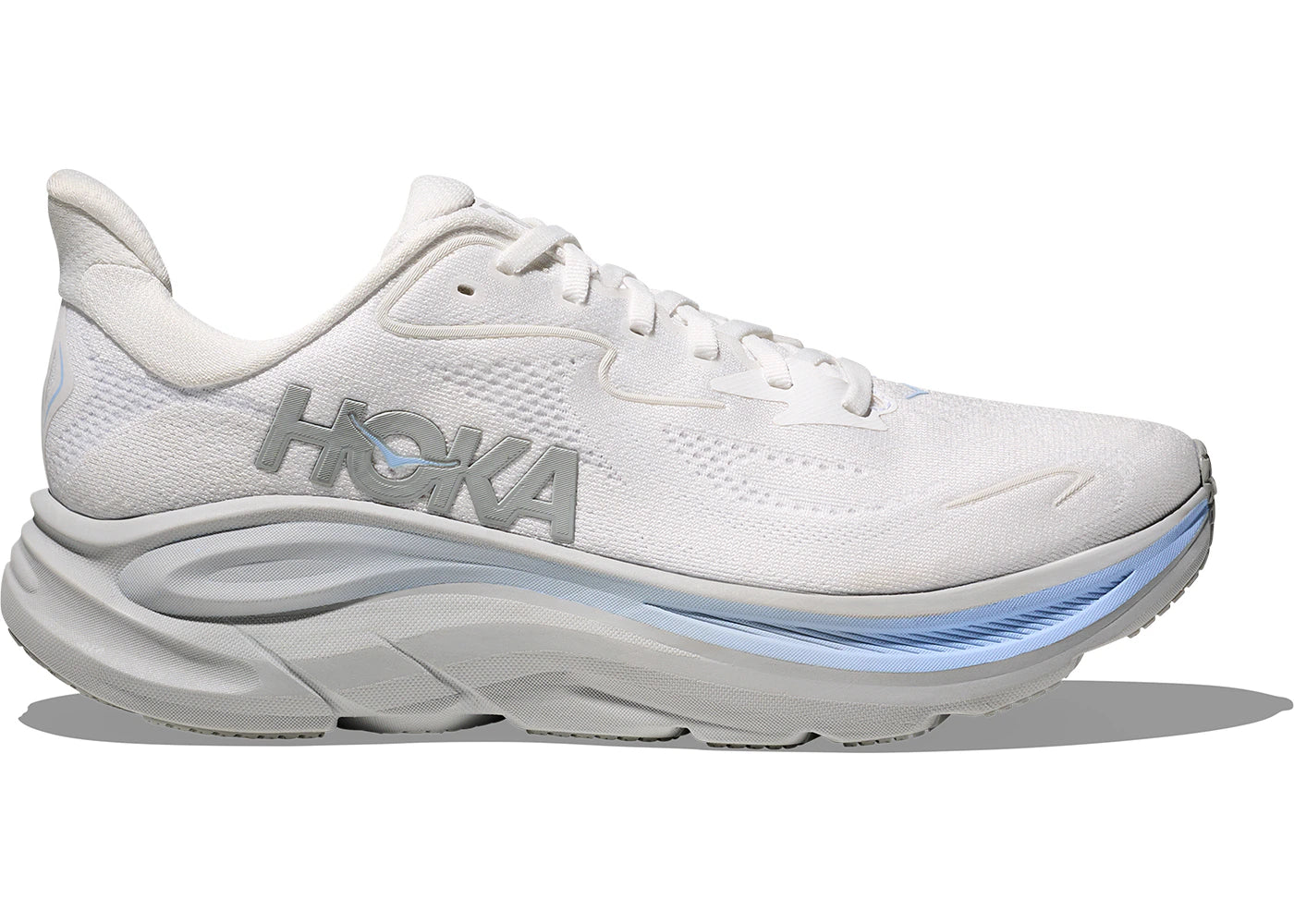 Hoka One One Clifton 10 White Glacier Blue