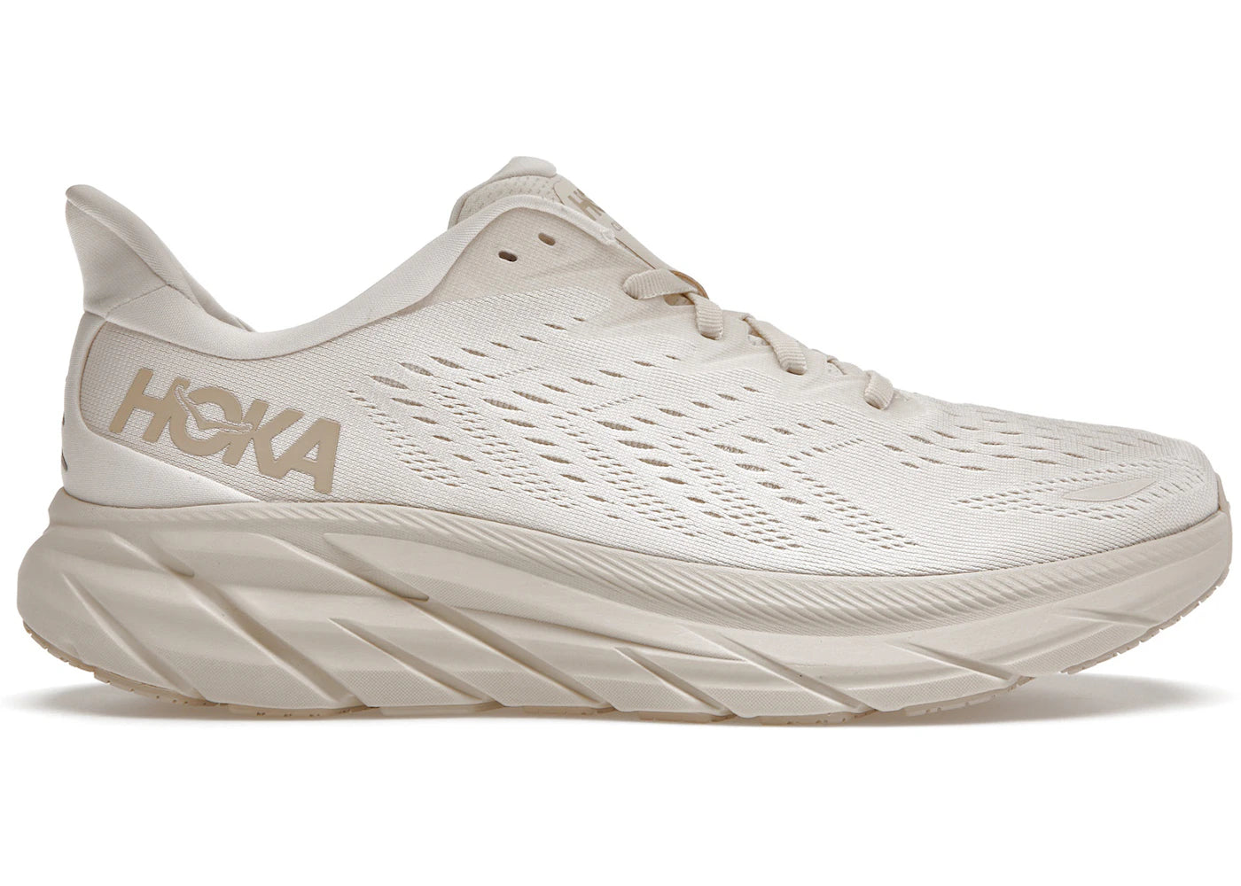 Hoka One One Clifton 8 Eggnog Shifting Sand