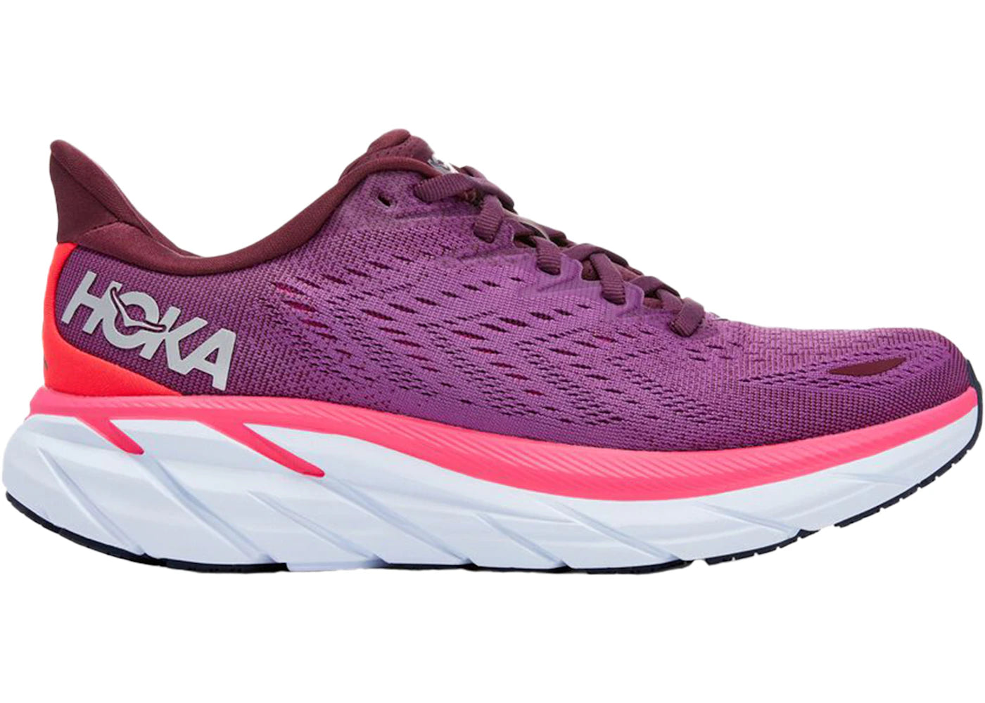 Hoka One One Clifton 8 Grape Wine Beautyberry (Women'S)