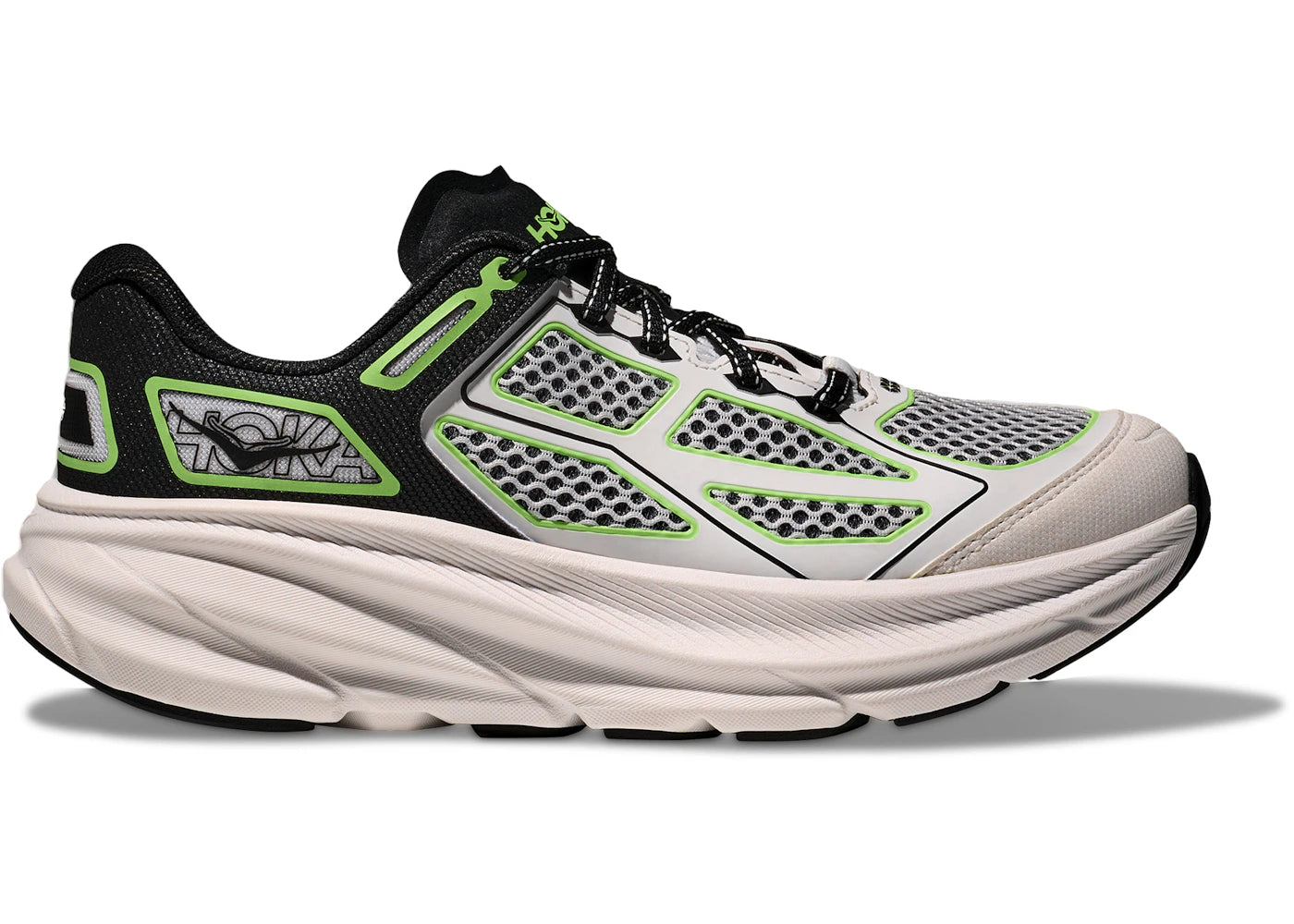Hoka One One Clifton One9 Black White Green