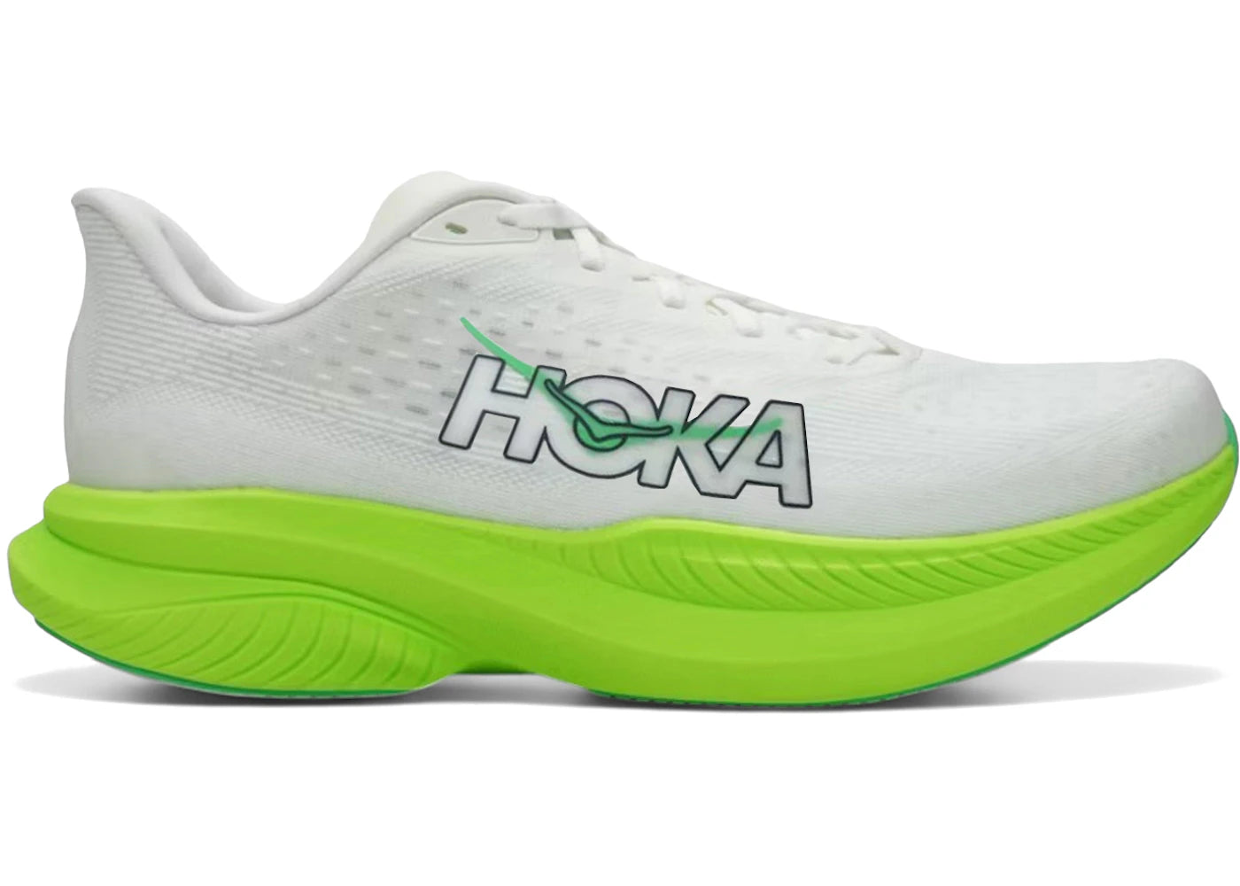 Hoka One One Mach 6 White Neon Lime
