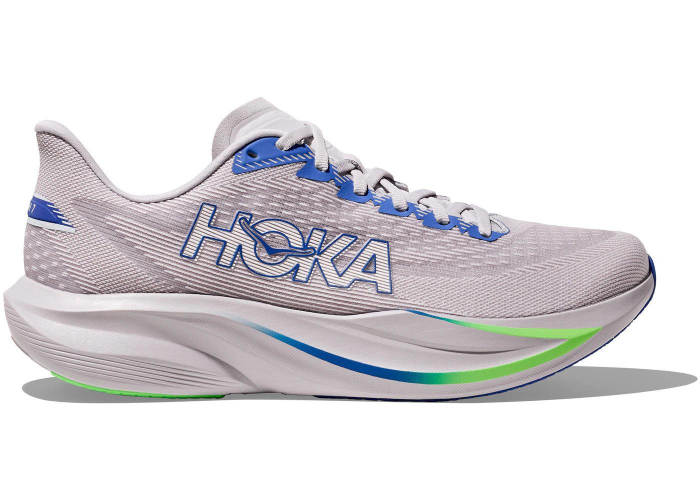 Hoka One One Mach 7 Ash Grey Cobalt Blue