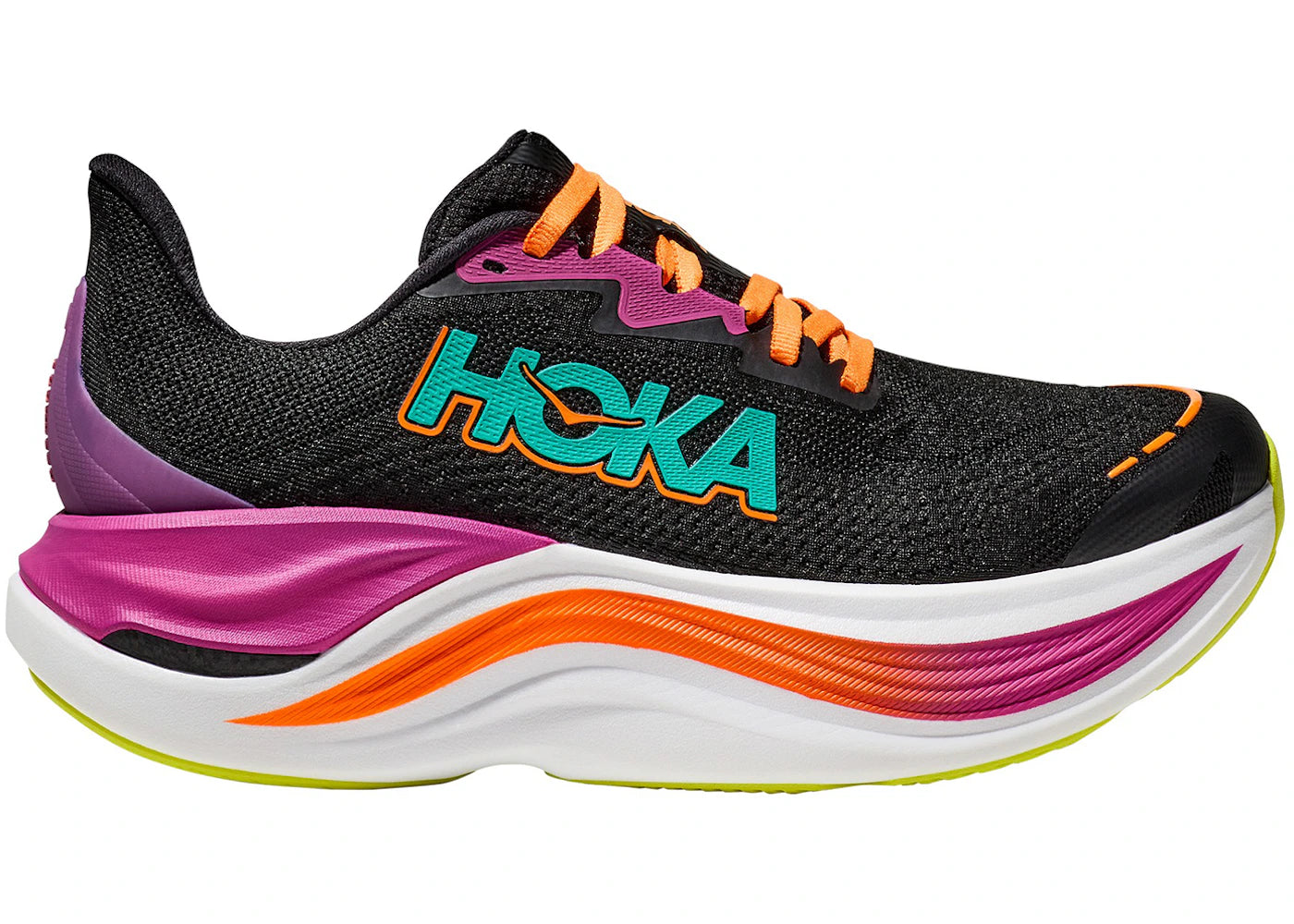 Hoka One One Skyward X Black Electric Aqua