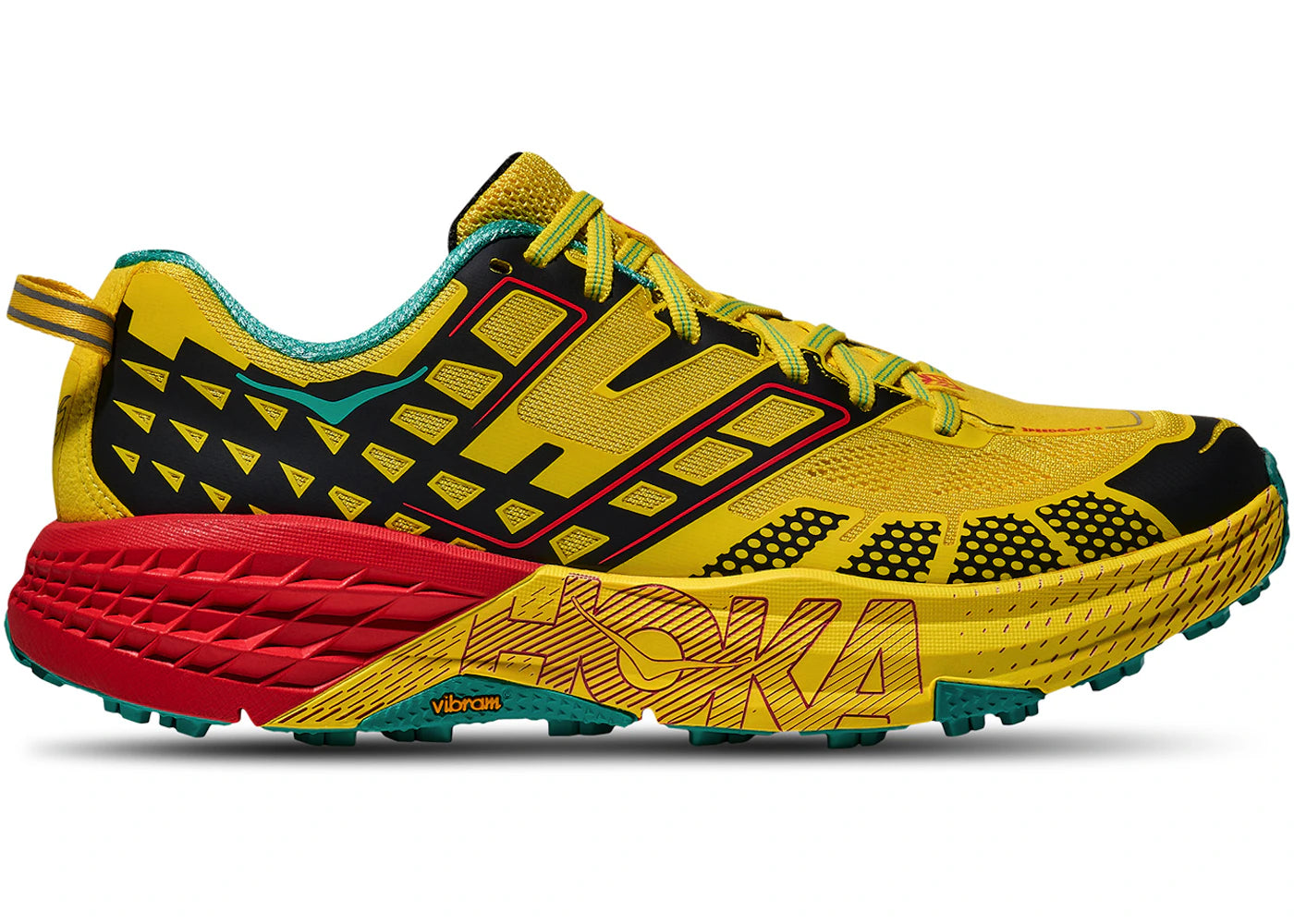 Hoka One One Speedgoat 2 Sour Lemon Black