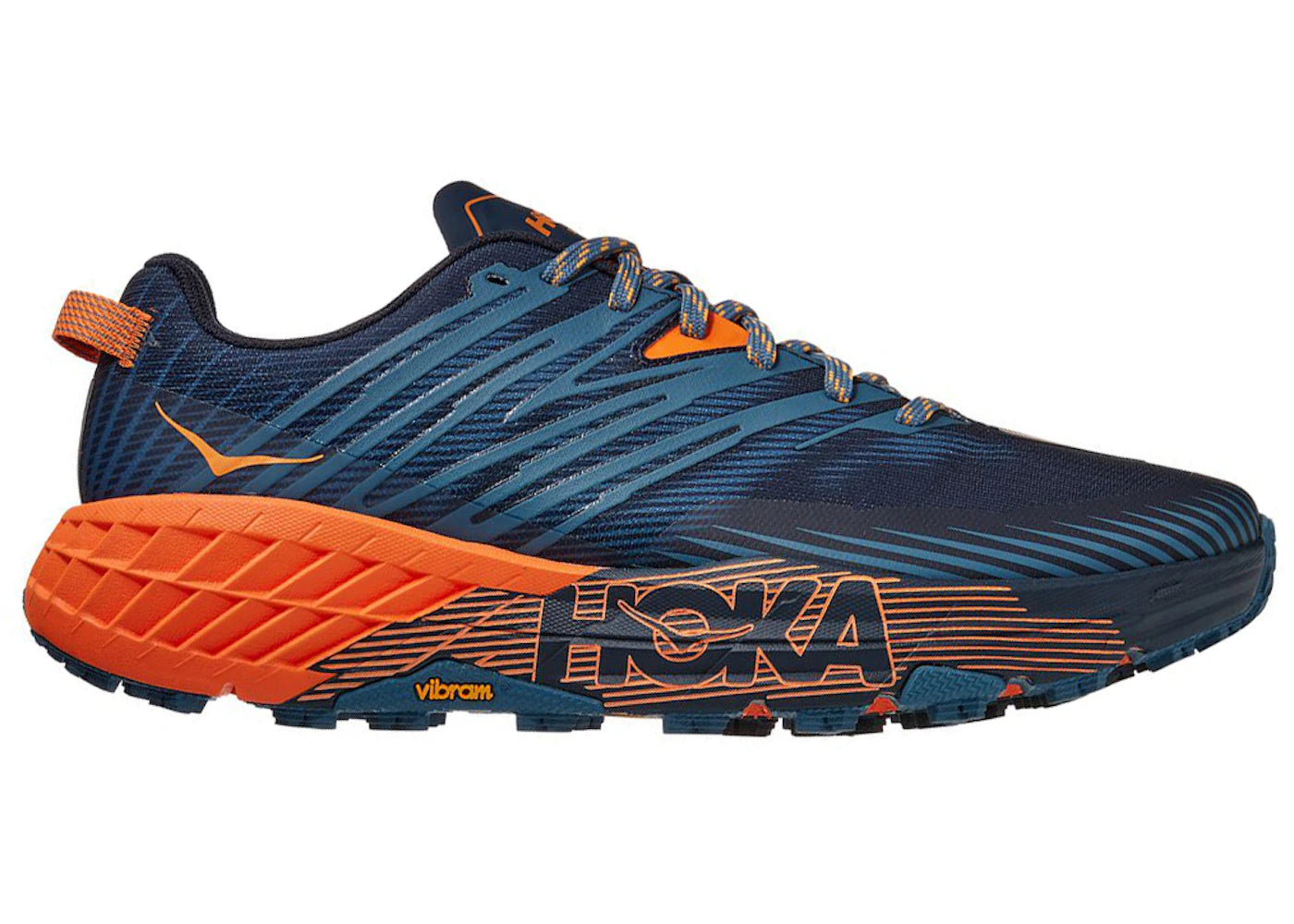Hoka One One Speedgoat 4 Real Teal Persimmon Orange
