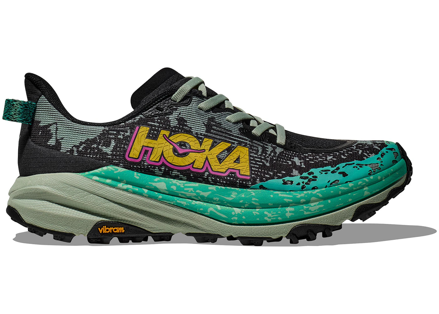 Hoka One One Speedgoat 6 Black Aloe Vera (Women'S)