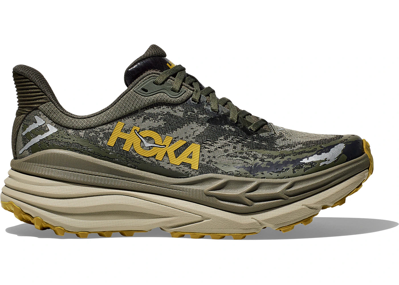 Hoka One One Stinson 7 Olive Haze Forest Cover