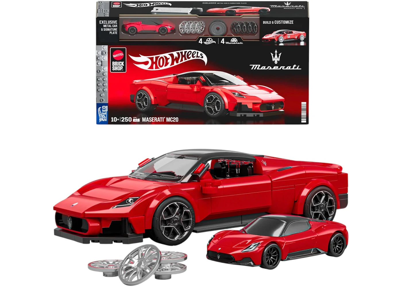 Hot Wheels Brick Shop Maserati Mc20 Building Set