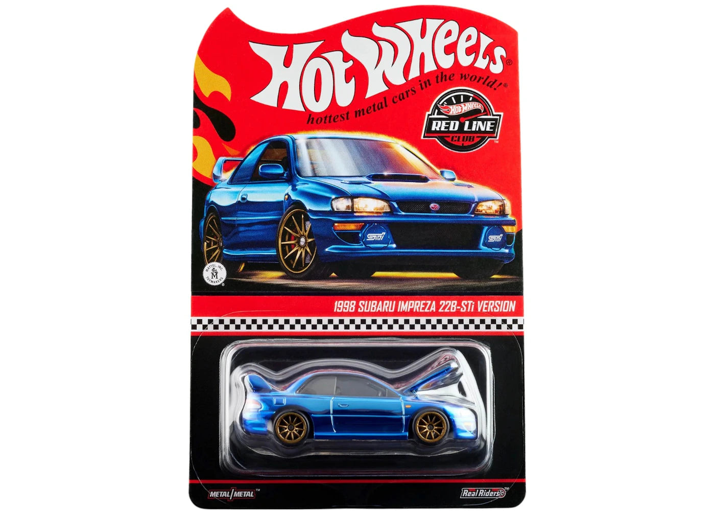 Hot Wheels Rlc Exclusive 1998 Subaru 22B-Sti Spectraflame Otto Blue
