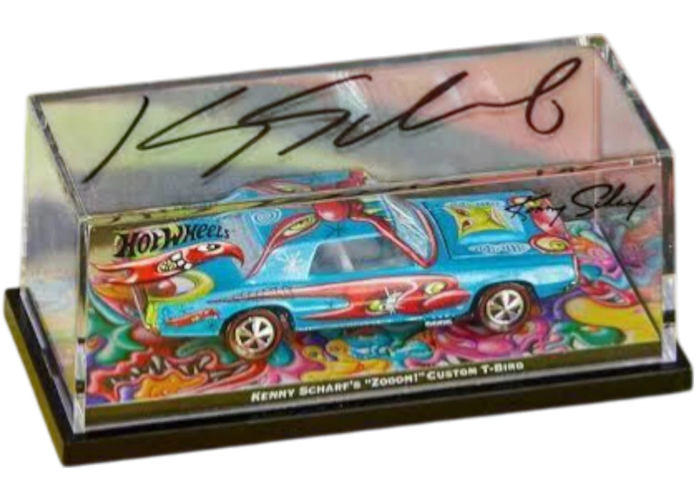 Hot Wheels X Kenny Scharf Signed Custom T-Bird (Edition 100)
