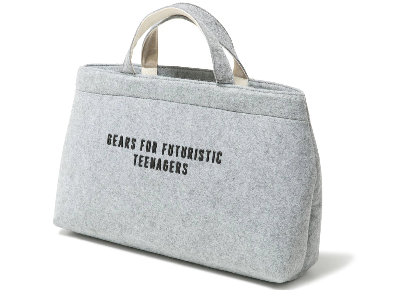 Human Made Felt Large Tote Bag Grey