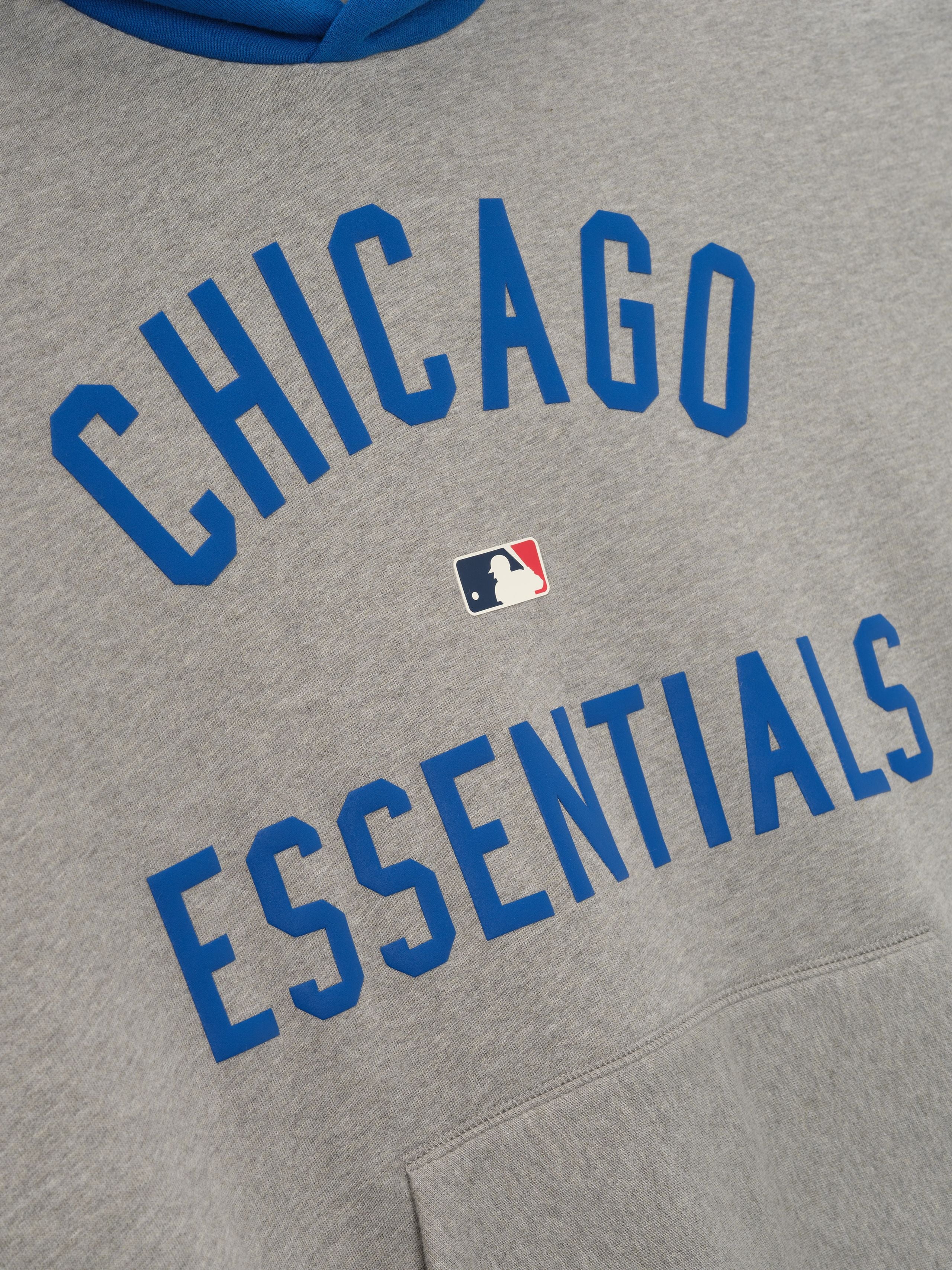 Essentials Cubs Sport Hoodie Concrete Heather/Blue