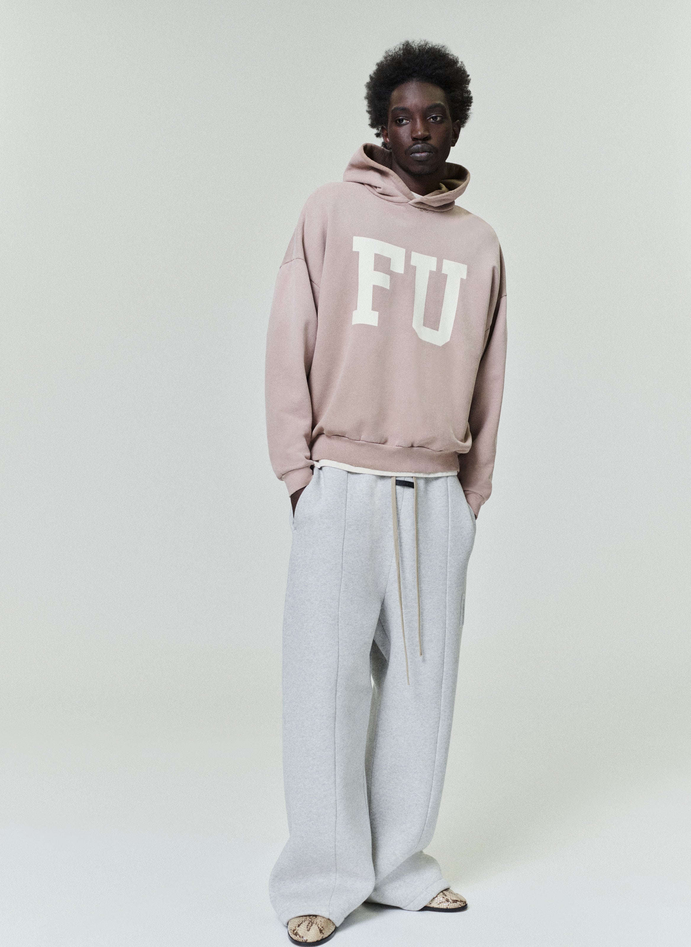 Essentials Educate Hoodie Dune Pearl