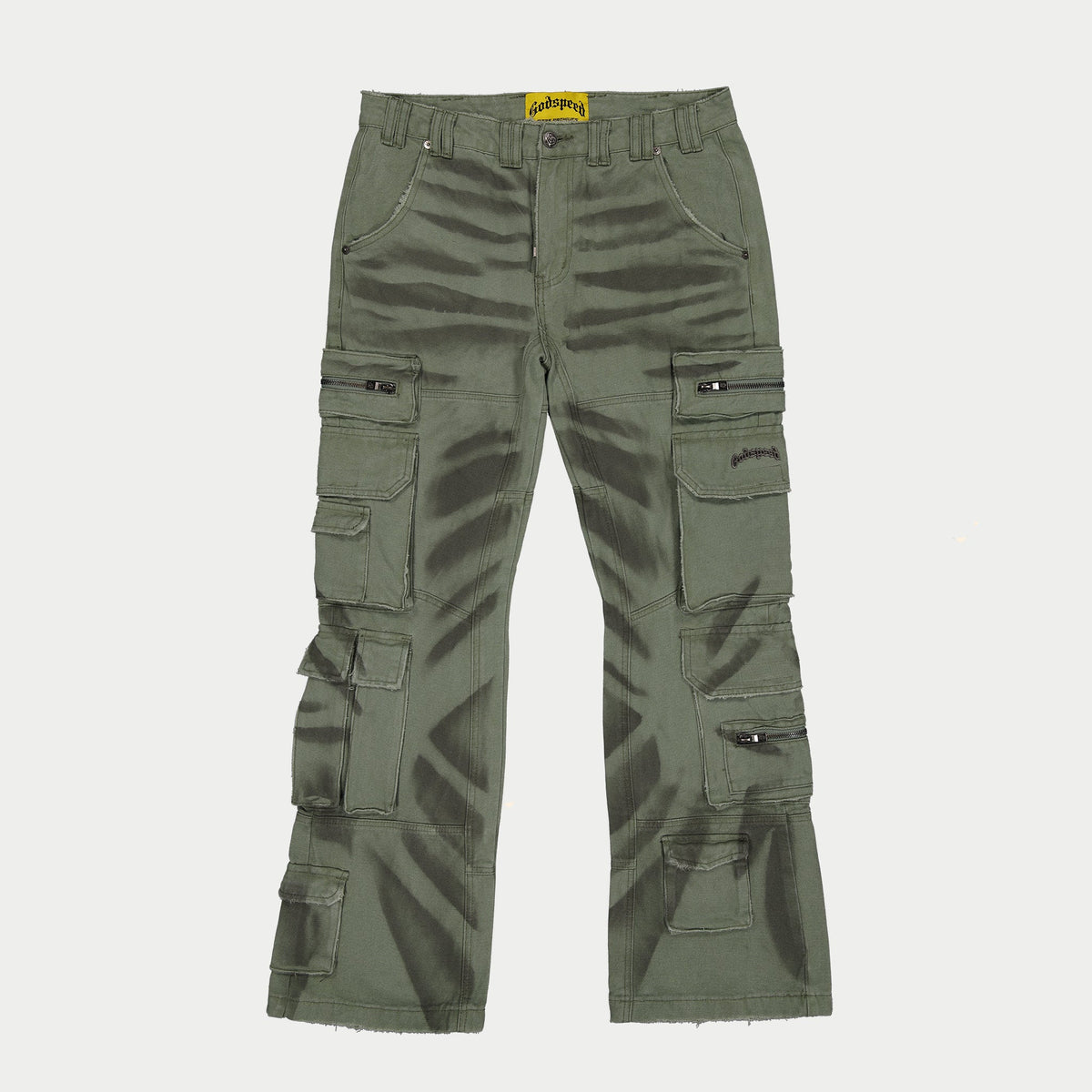 Godspeed Skidrow Flared Cargo Pants (Sage)