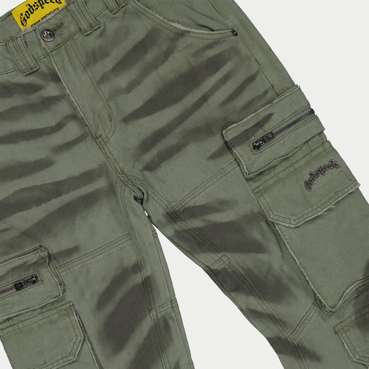 Godspeed Skidrow Flared Cargo Pants (Sage)
