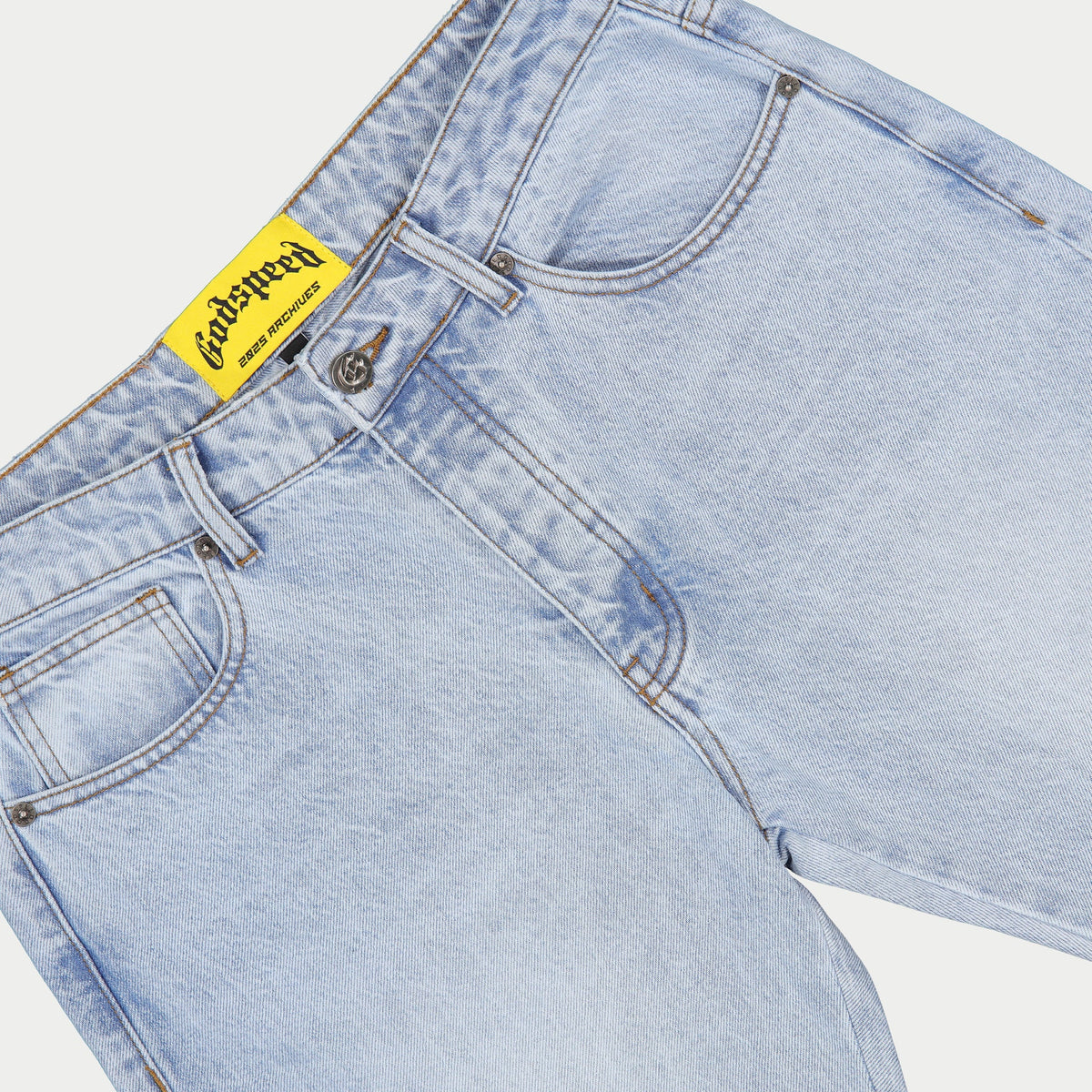 Godspeed Og Logo Flared Denim Printed (Blue)