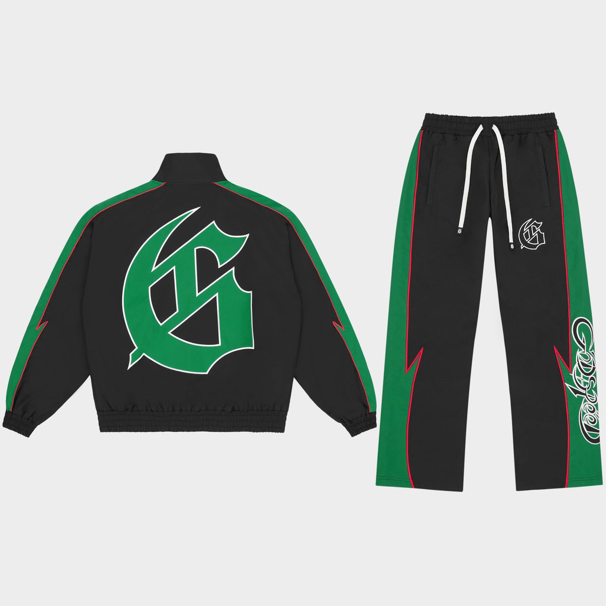 Godspeed GT Tracksuit (Black / Green / Red)