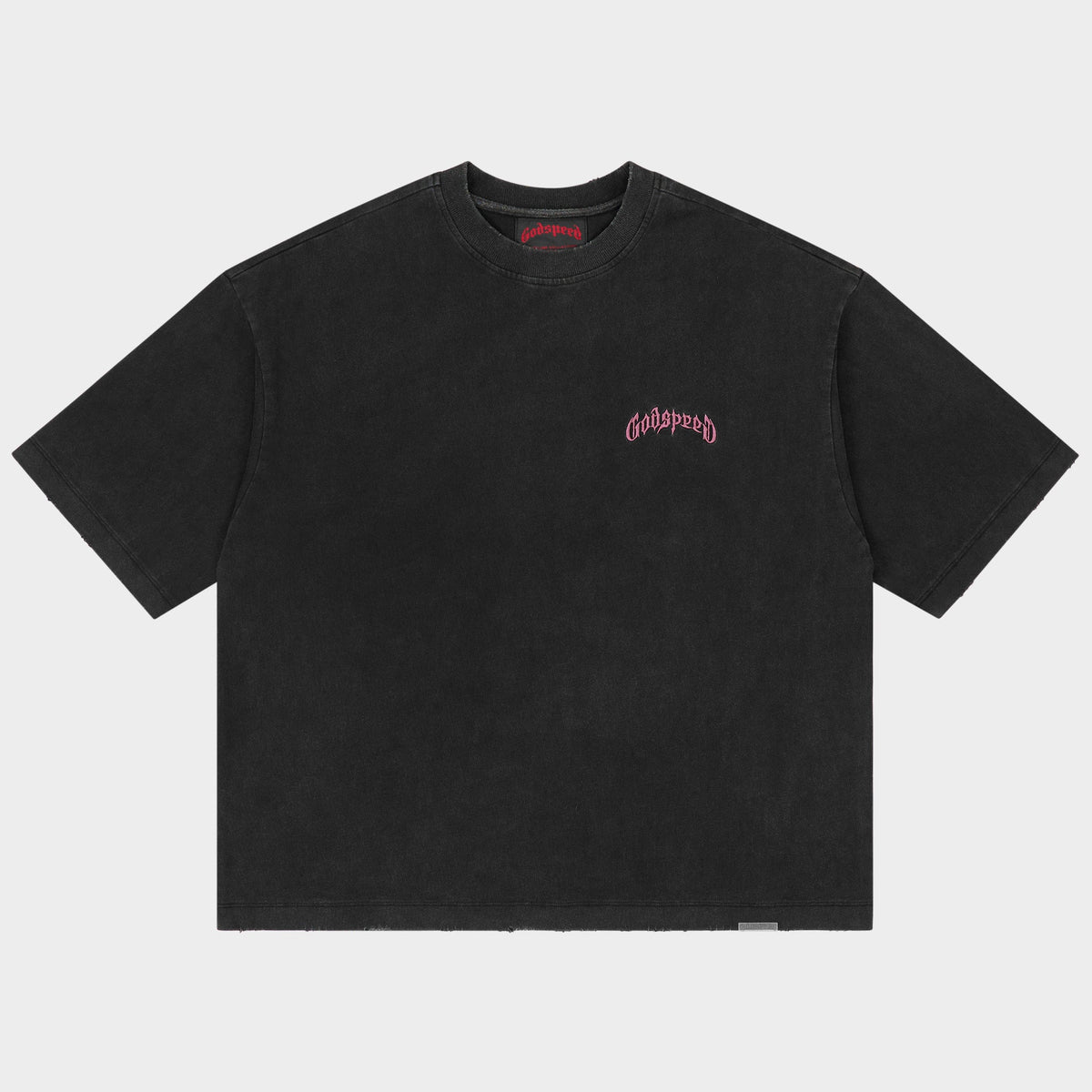Godspeed Vital Short Set (Black Wash - Pink Logo)