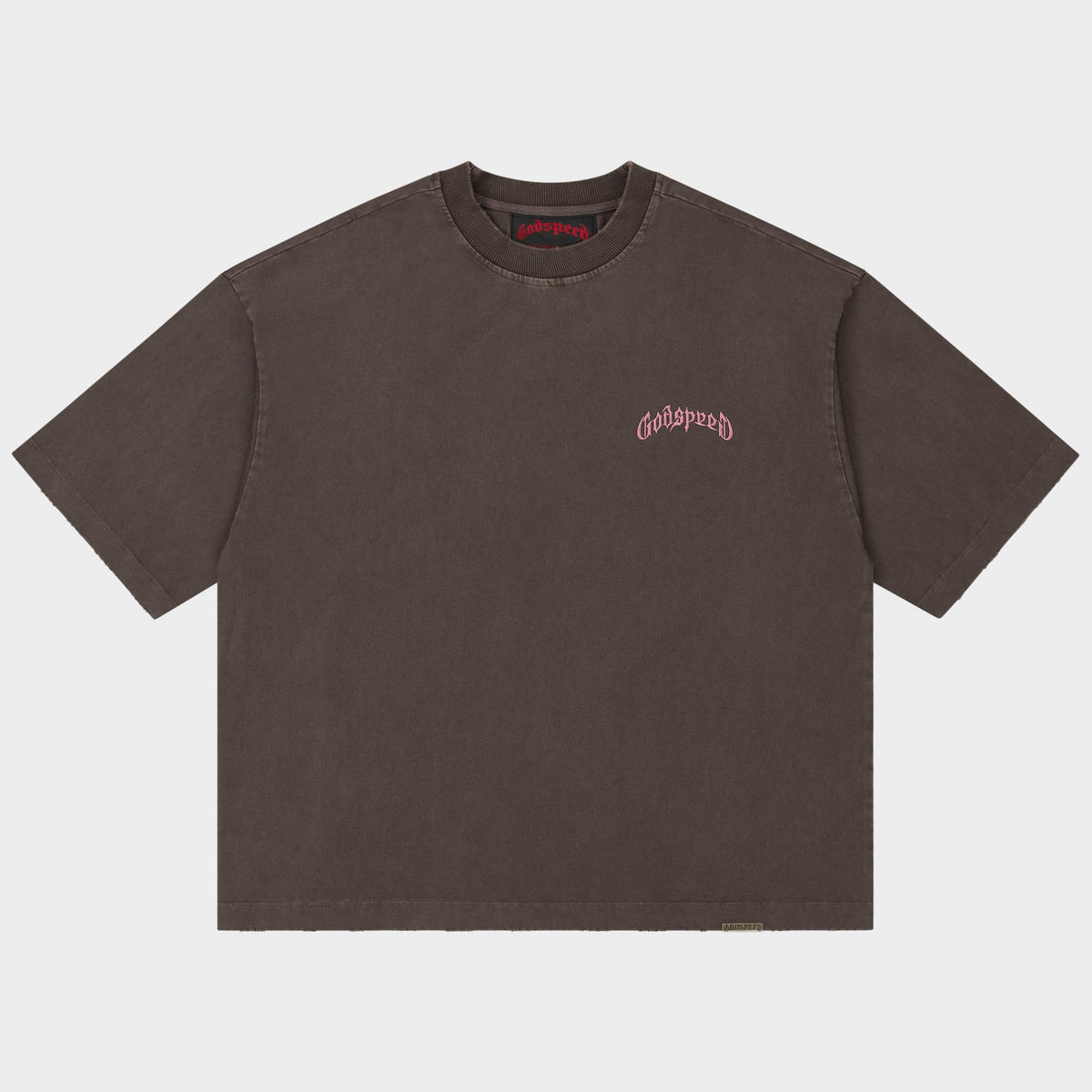 Godspeed Vital Short Set (Brown Wash - Pink Logo)
