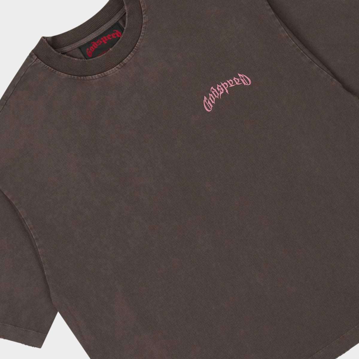 Godspeed Vital Short Set (Brown Wash - Pink Logo)