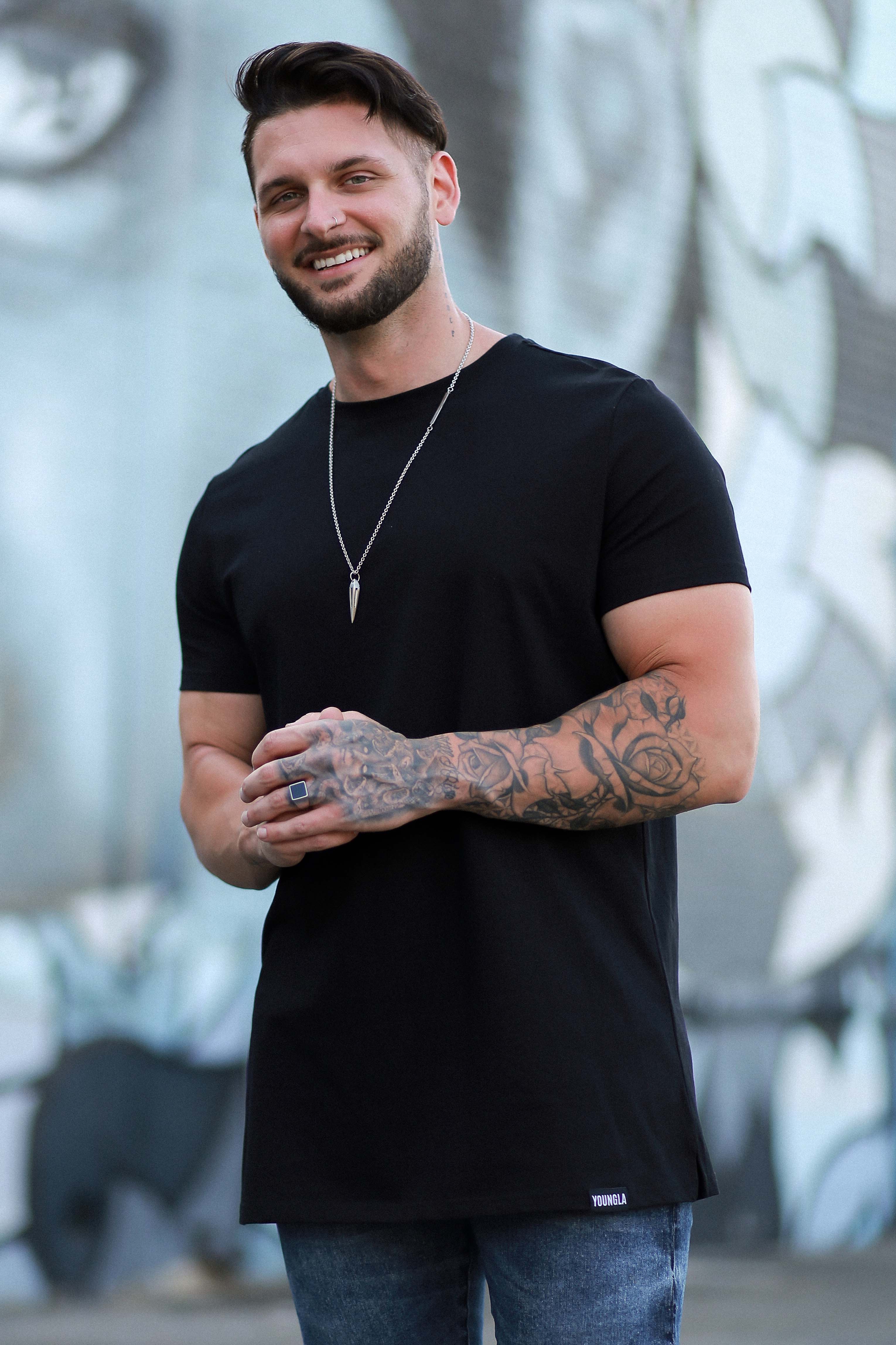 YoungLA 411 Perfect Tee - Straight Bottom Black