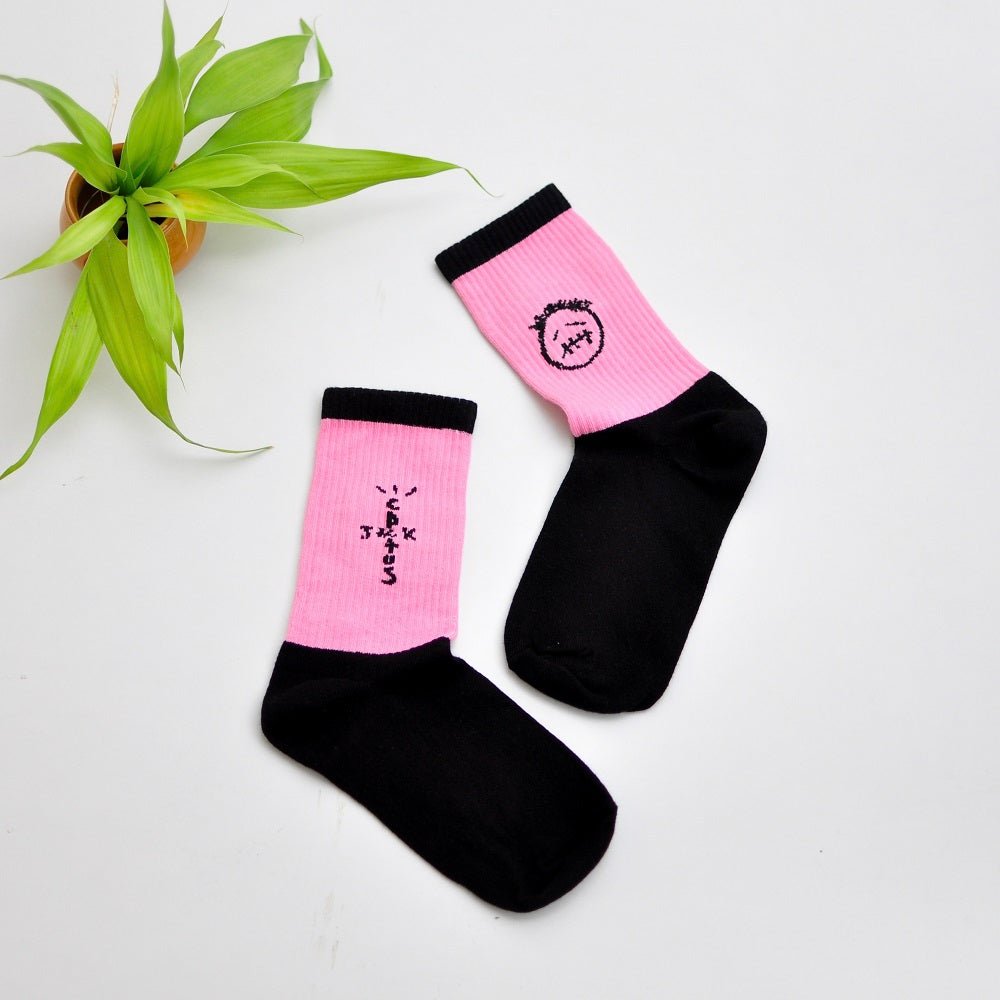 Pink Travis Scott Socks | Cactus Jack Socks