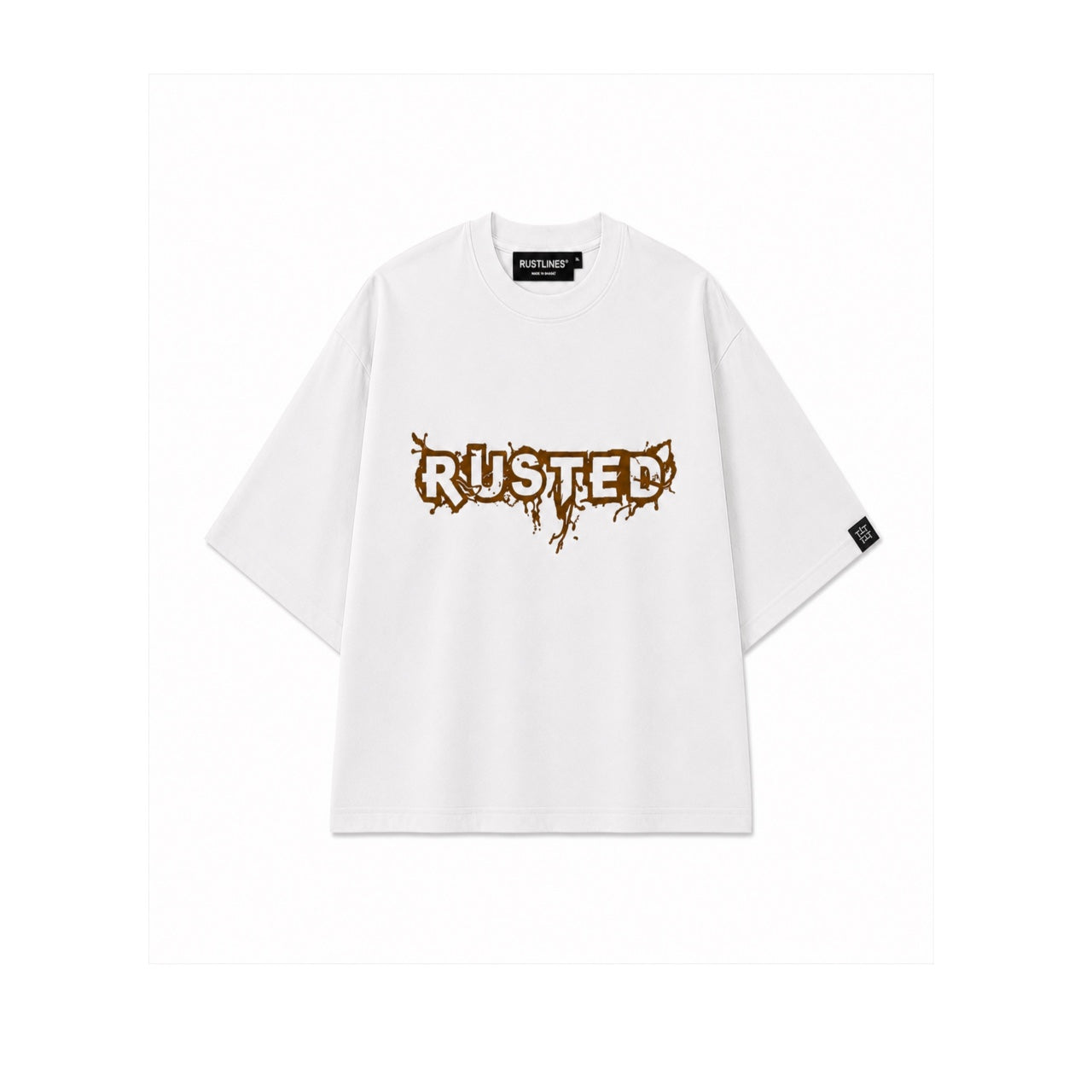 GRENADE WHITE MEN’S OVERSIZED T-SHIRT